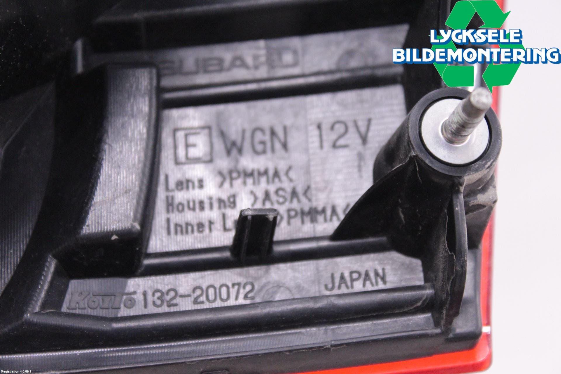 Subaru OUTBACK 10-15 Bakljus Lucka Vä