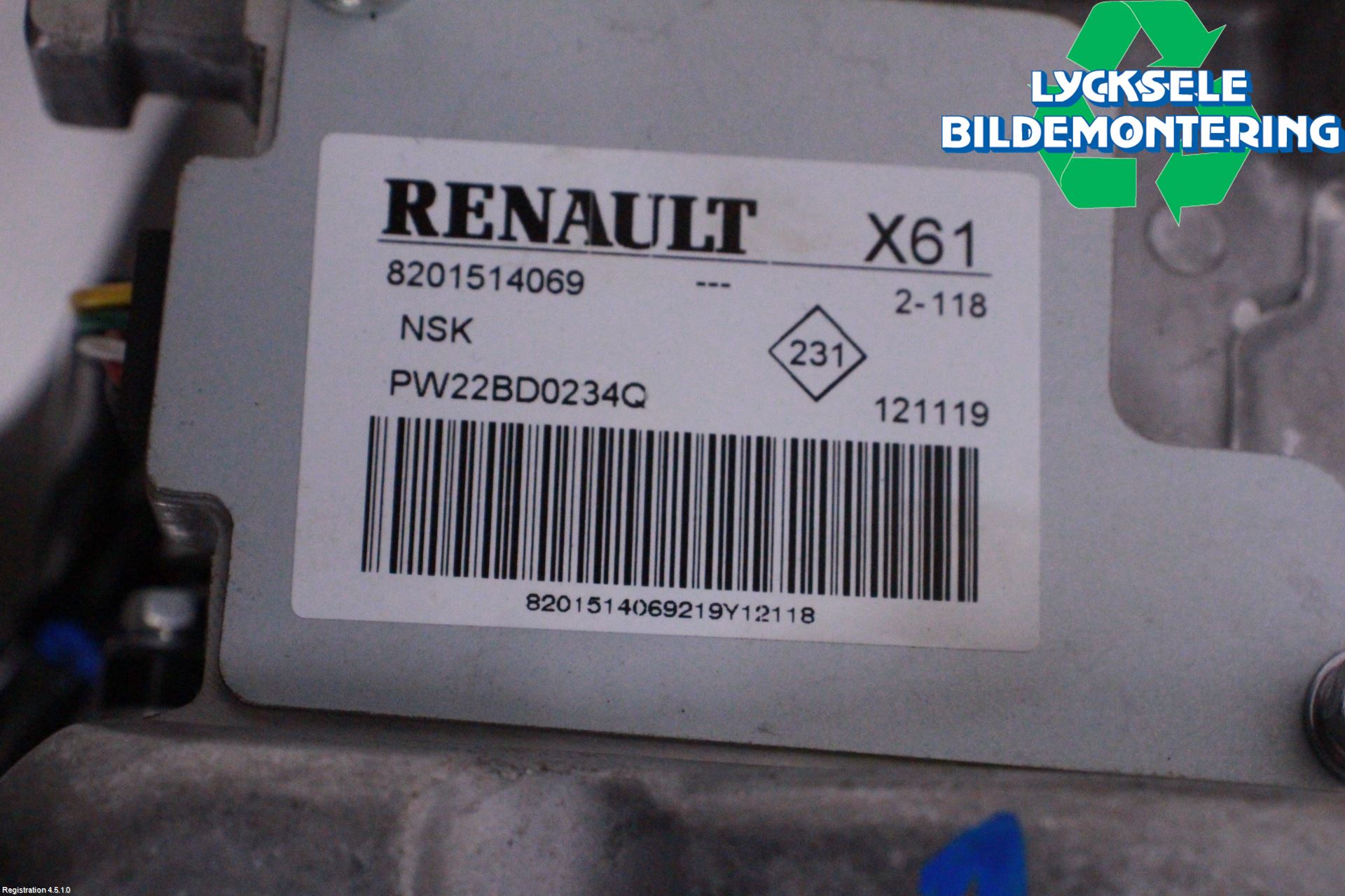 Renault KANGOO/E-TECH 21- Rattaxelagg Med Inb Servo