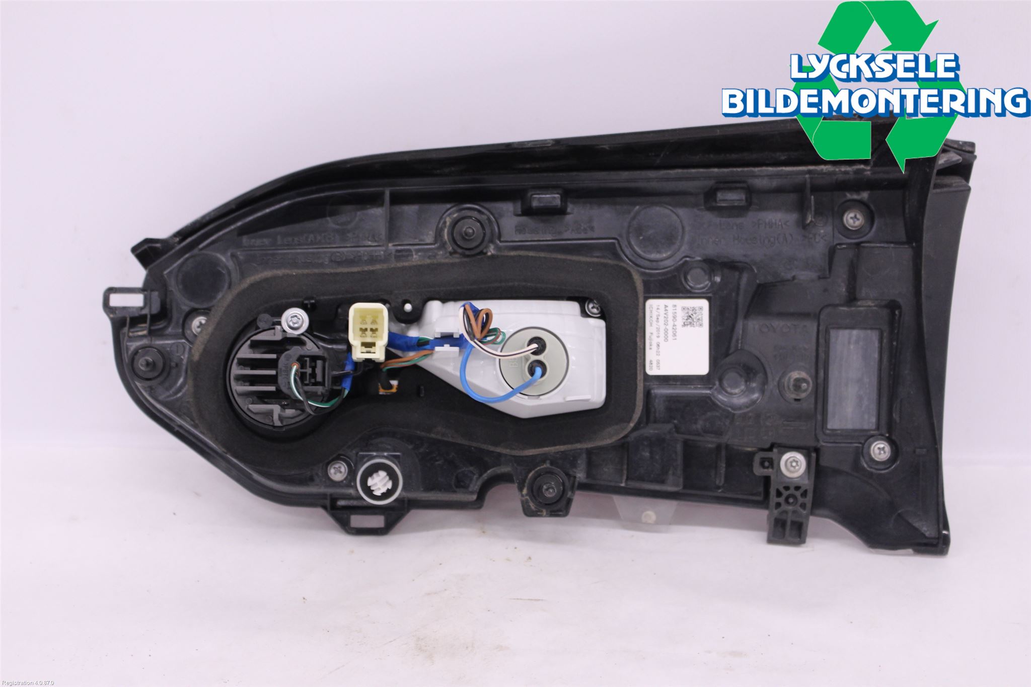 Toyota RAV4 19- Bakljus Lucka Vä