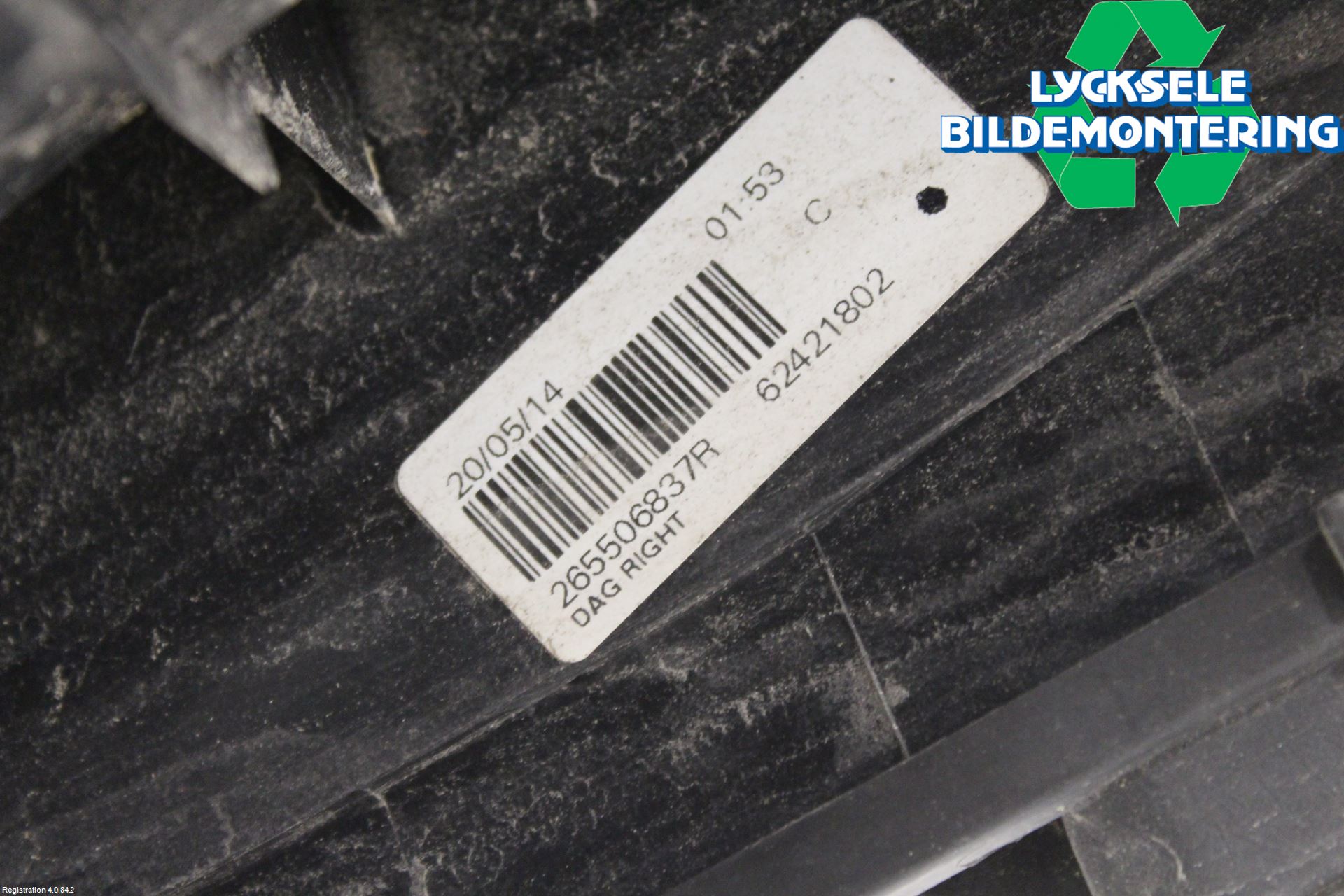 Dacia DUSTER 10-17 Bakljus Höger