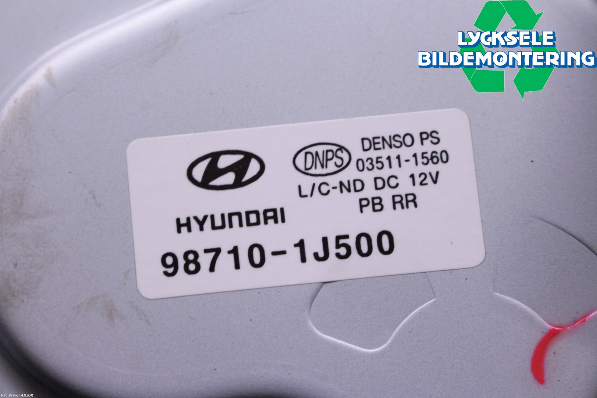 Hyundai i20 PB 09-14 Torkarmotor Baklucka