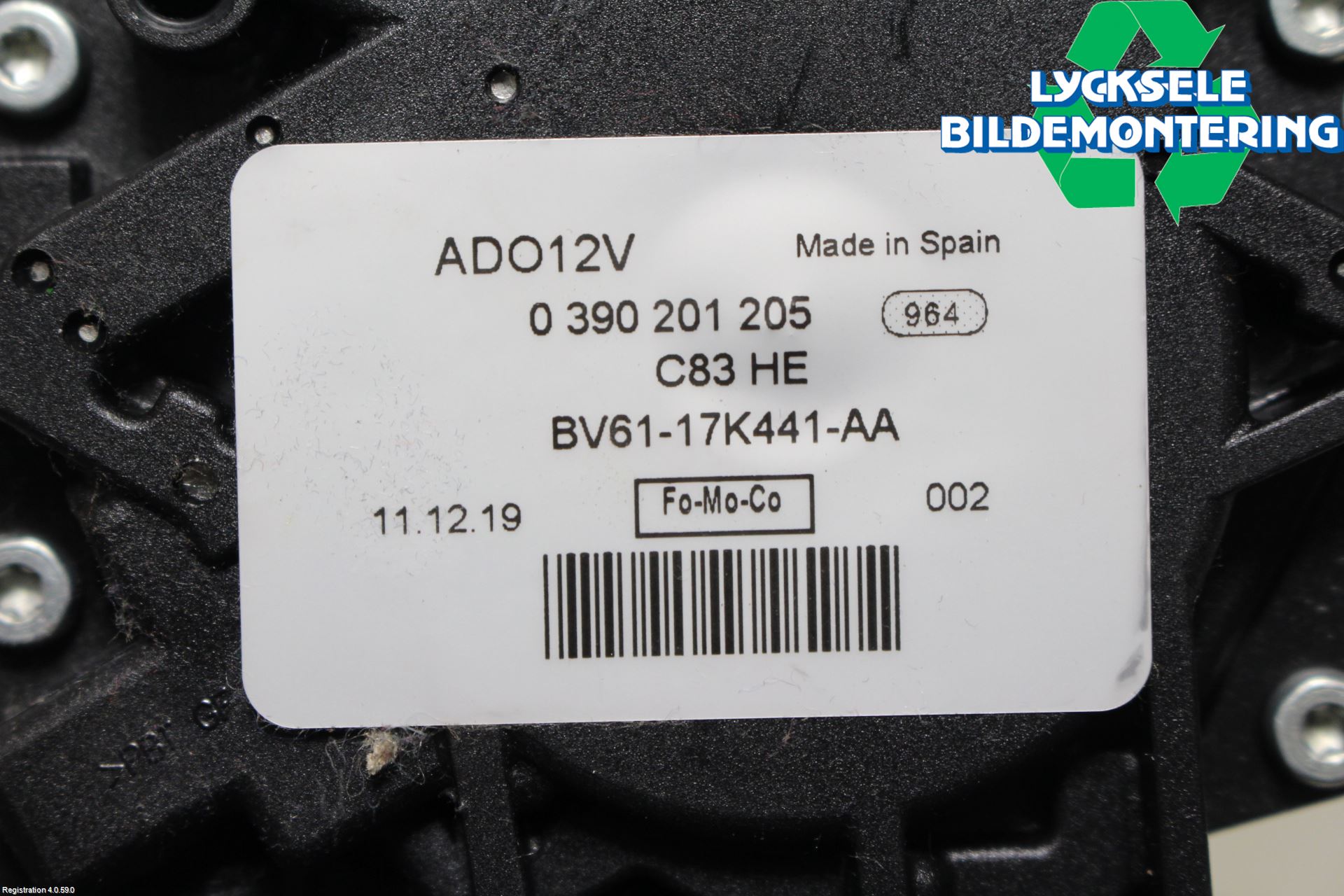 Ford FOCUS 11-14 Torkarmotor Baklucka