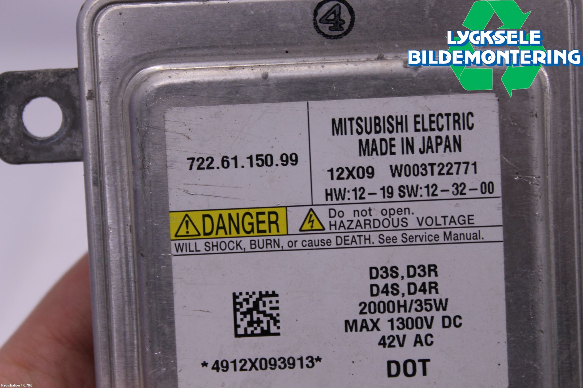 Volvo V40 12-19 Styrenhet Strålkastare