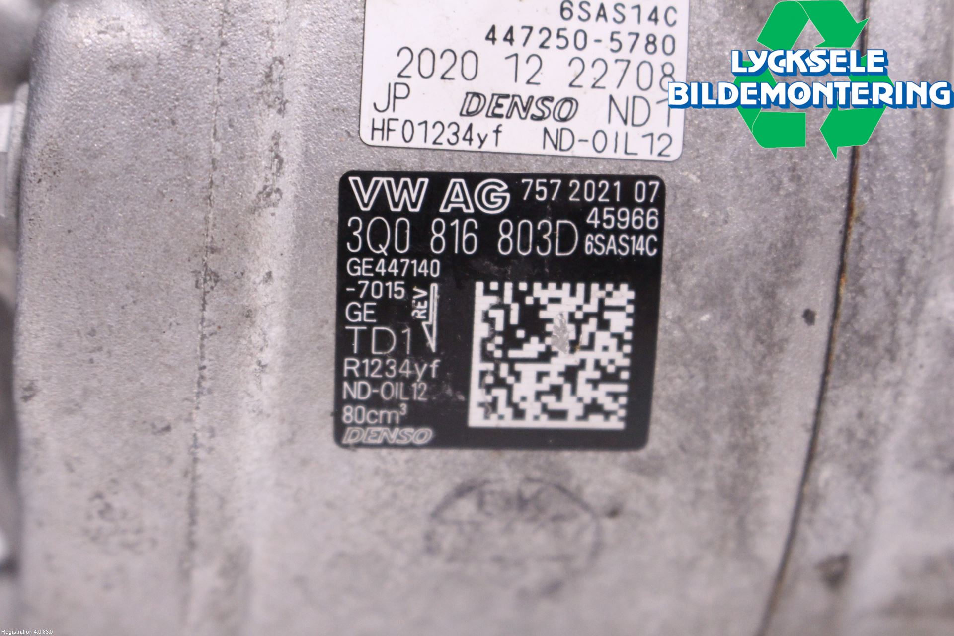 Volkswagen VW GOLF / E-GOLF VIII 20- Ac Kompressor