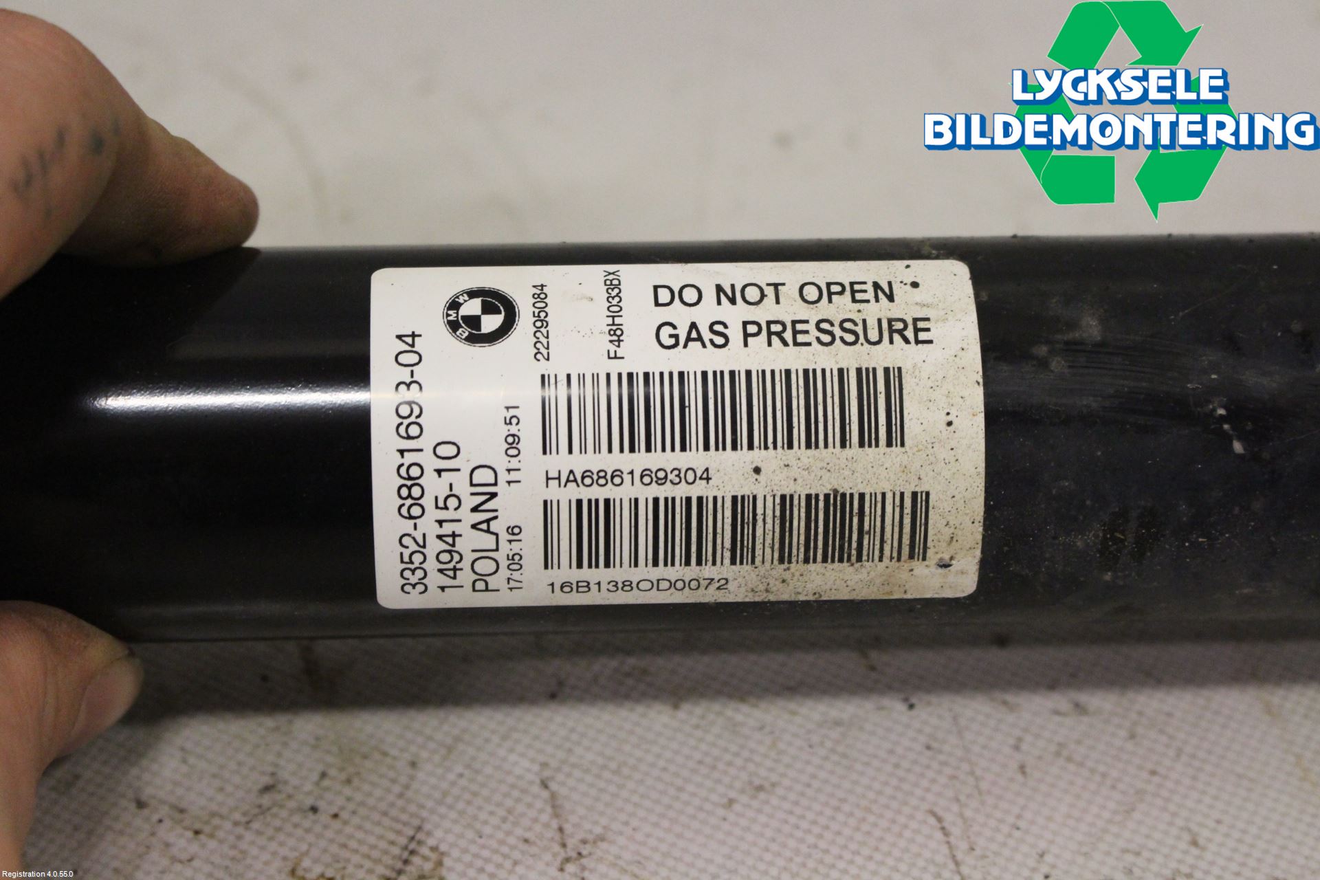 BMW X1 F48 15-22 Stötdämpare Bak