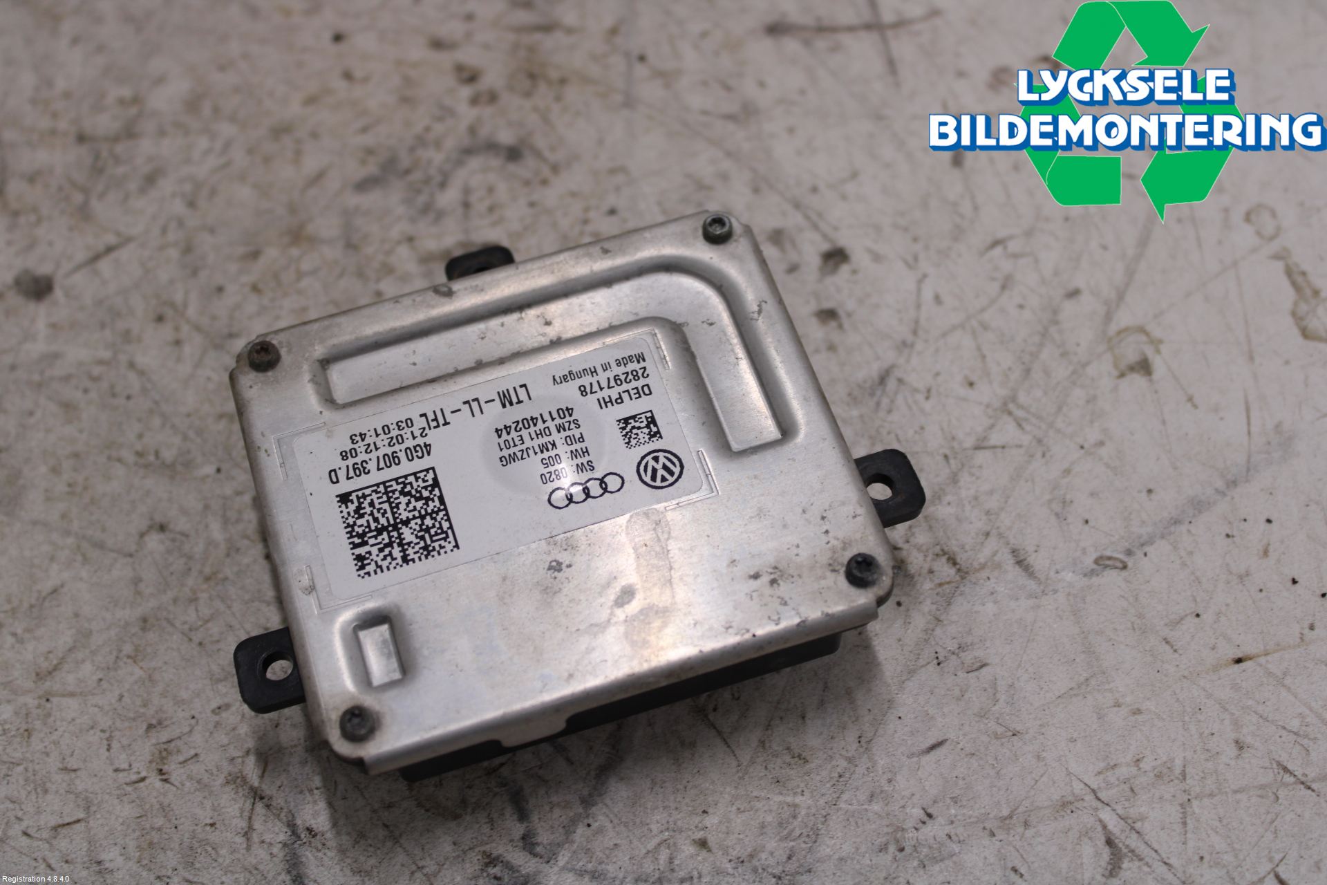 Audi A4 12-15 Styrenhet Strålkastare