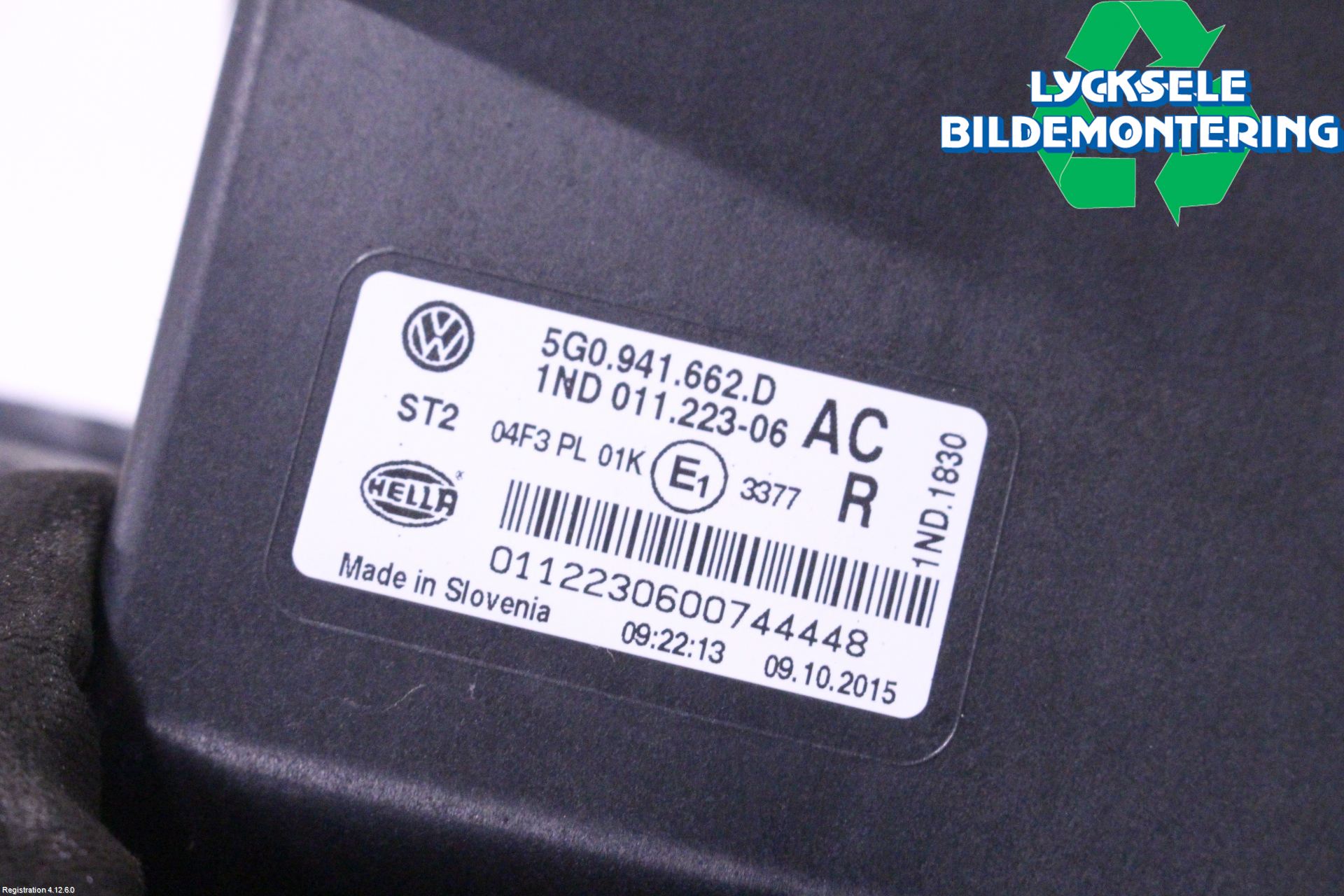 Volkswagen VW GOLF / E-GOLF VII 13-20 Dimljus-Varselljus Fram