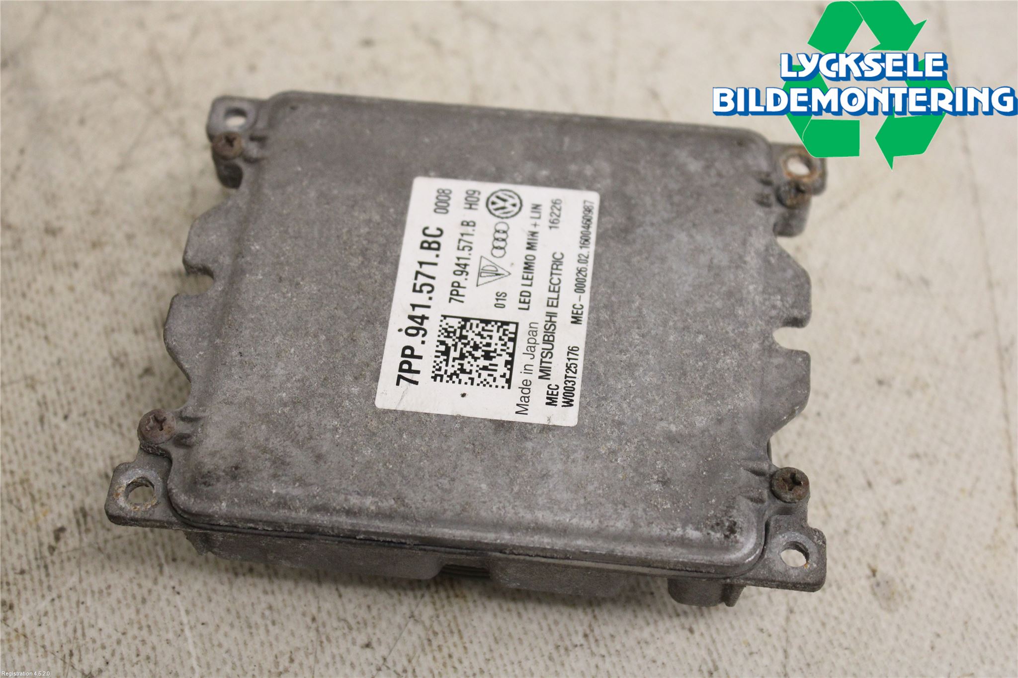 Audi A4/S4 B9 16-19 Styrenhet Strålkastare