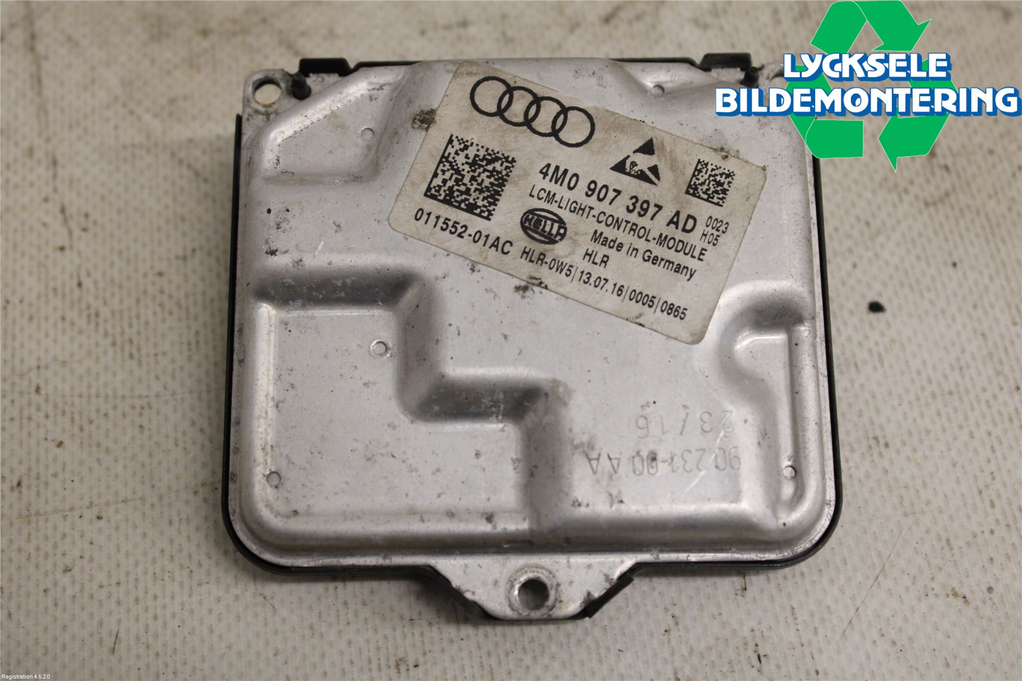 Audi A4/S4 B9 16-19 Styrenhet Strålkastare