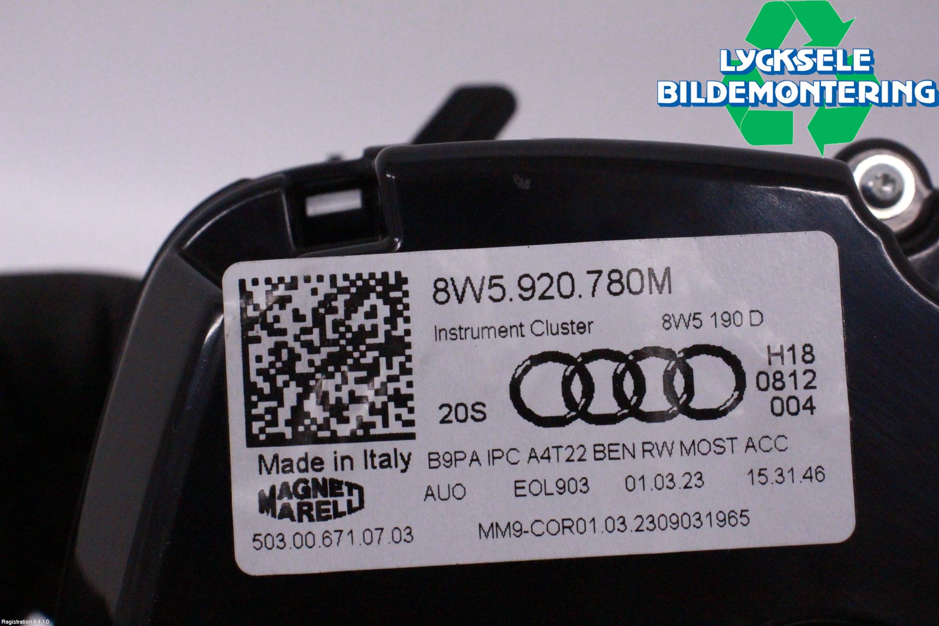 Audi A4/S4 B9 20- Instrument Komb