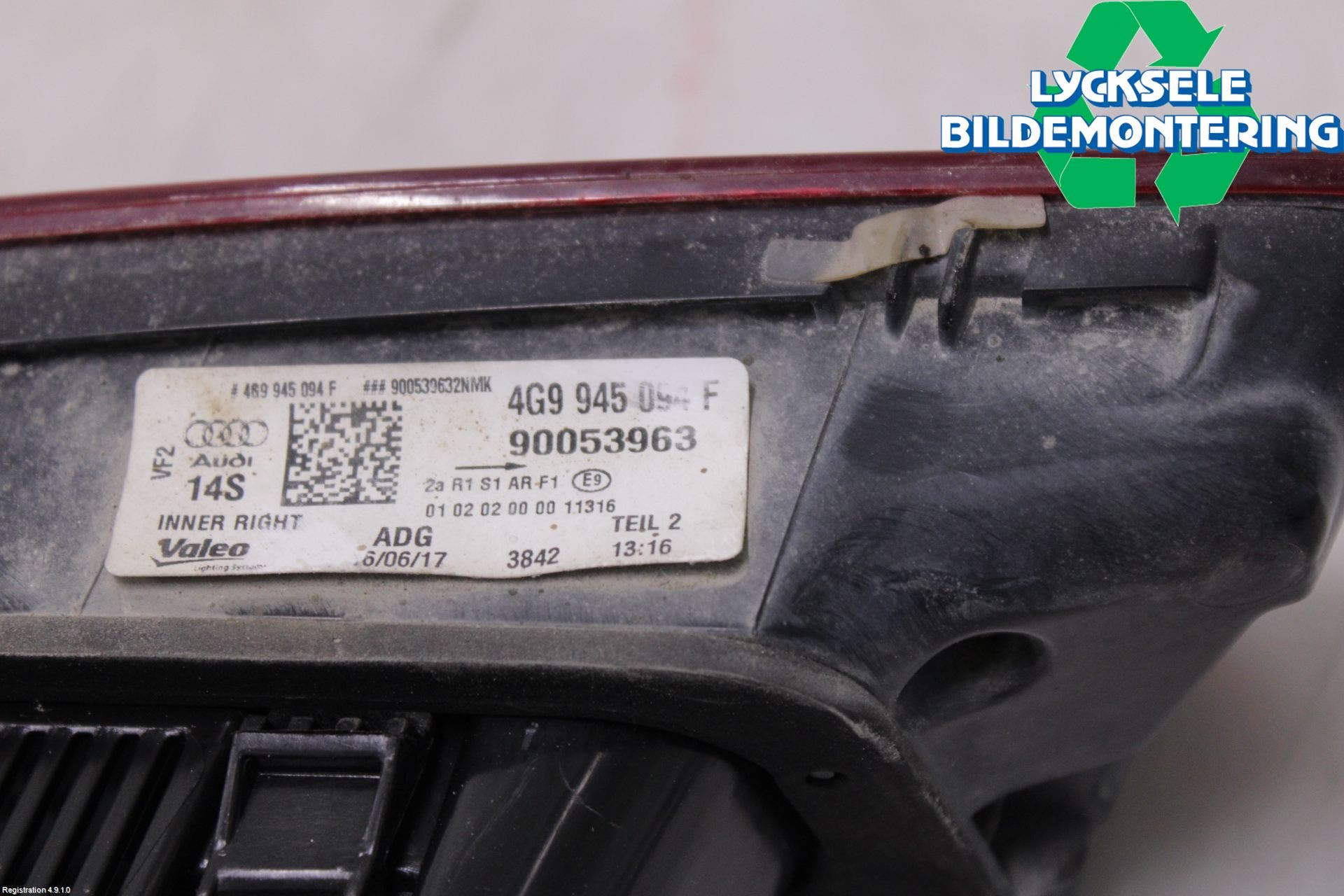 Audi A6 ALLROAD 12-18 Bakljus Lucka Hö