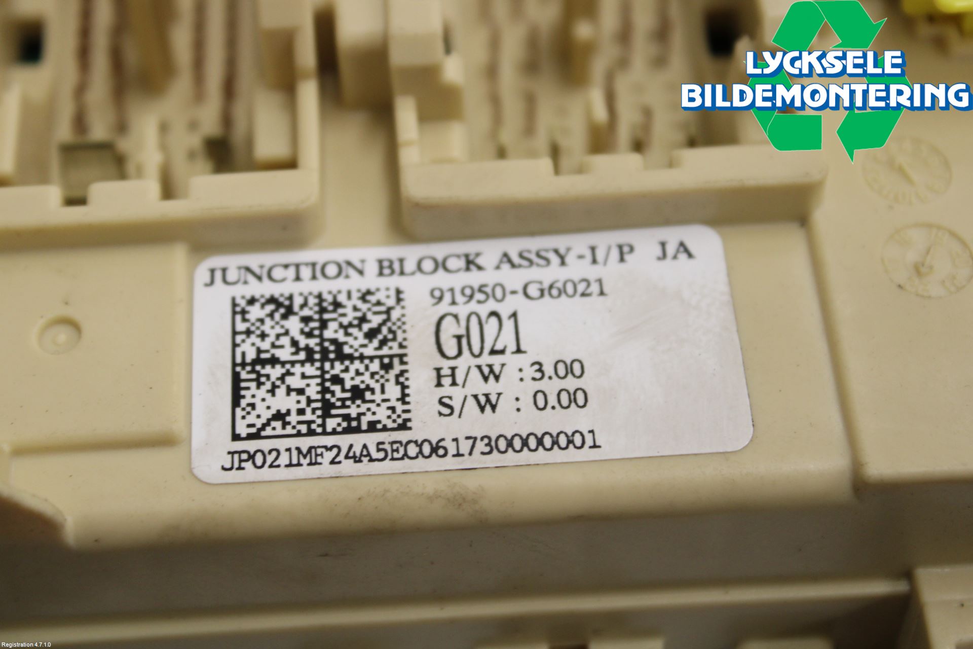 Kia PICANTO 17- Säkringsdosa-Elcentral