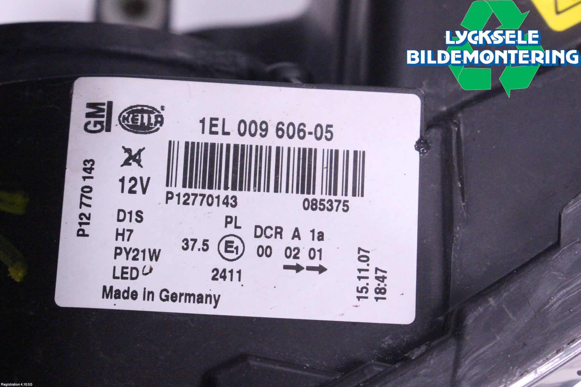 Saab 9-3 VER2/VER3 08-15 Strålkastare Vänster