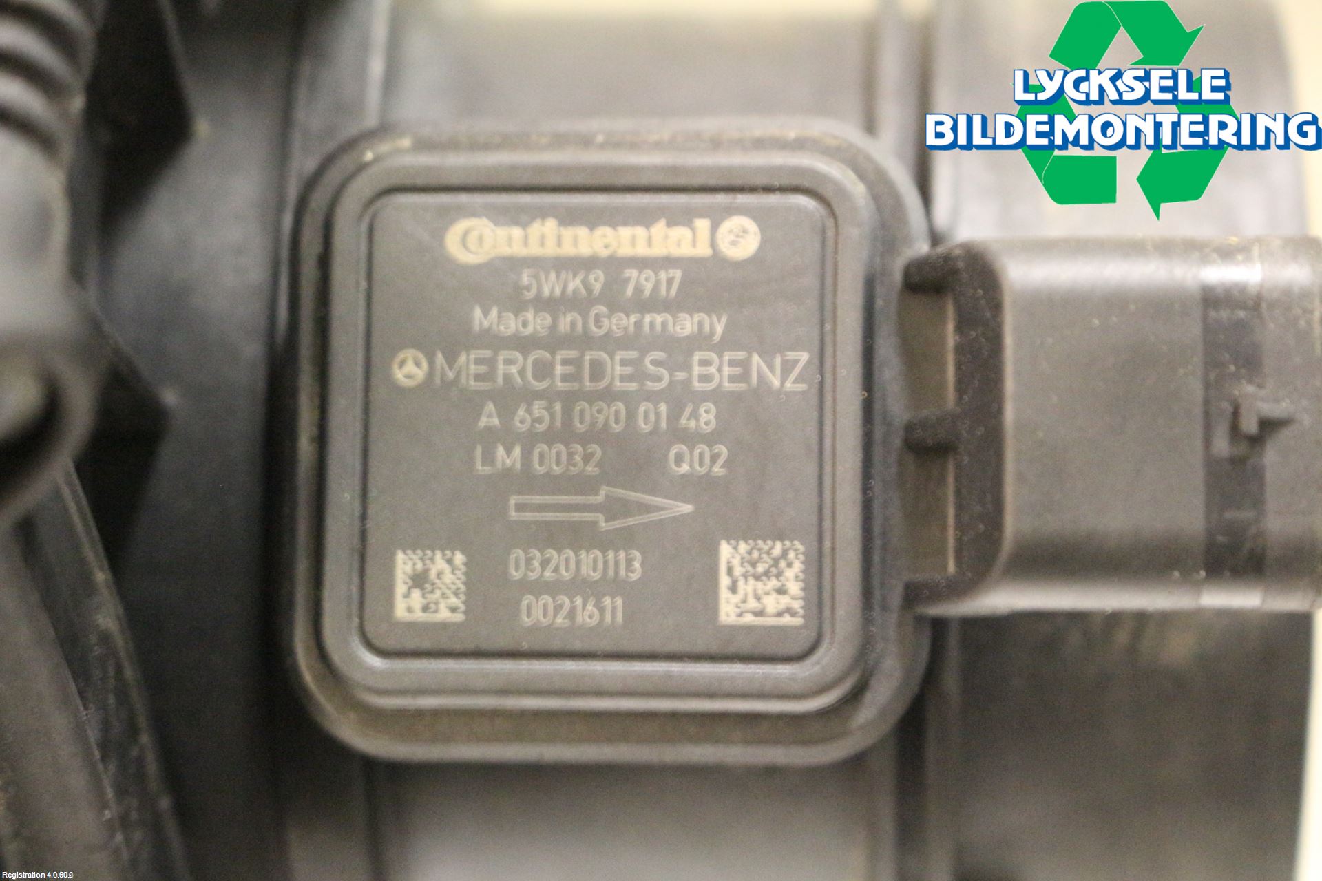 Mercedes-Benz MB GLK-KLASS (X204) 08-16 Injluftmassamätare