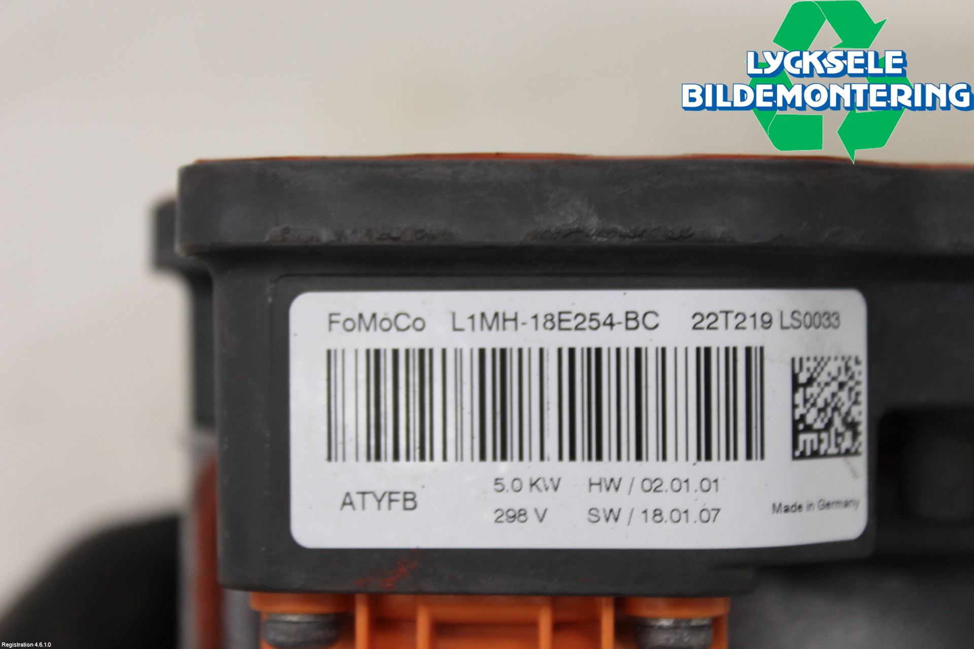 Ford MUSTANG Mach-E 21- Motorvärmare El-Sats Komp