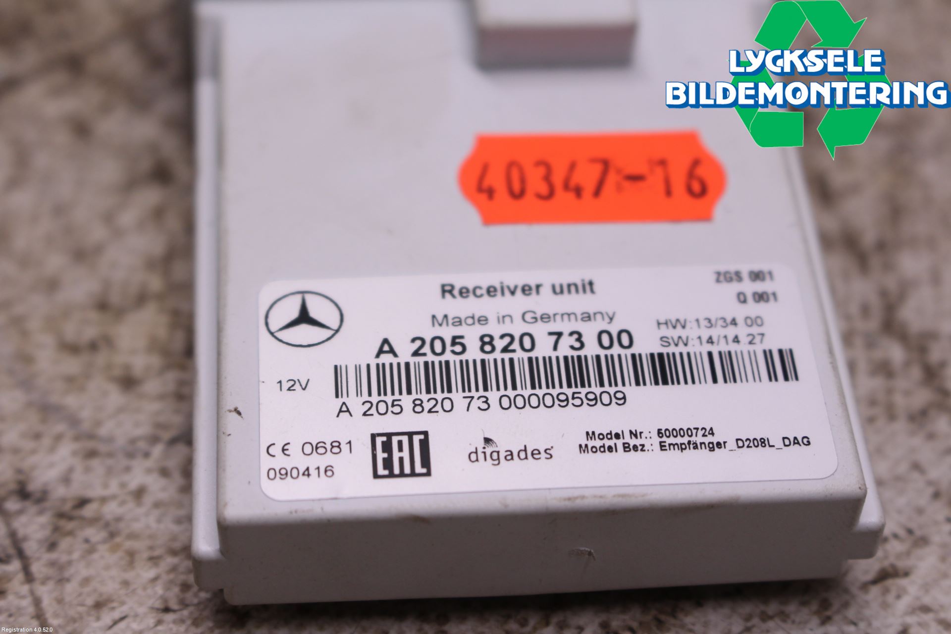 Mercedes-Benz MB GLC-KLASS (X253/C253) 15-22 Styrenhet Bensin-Dieselvärmare