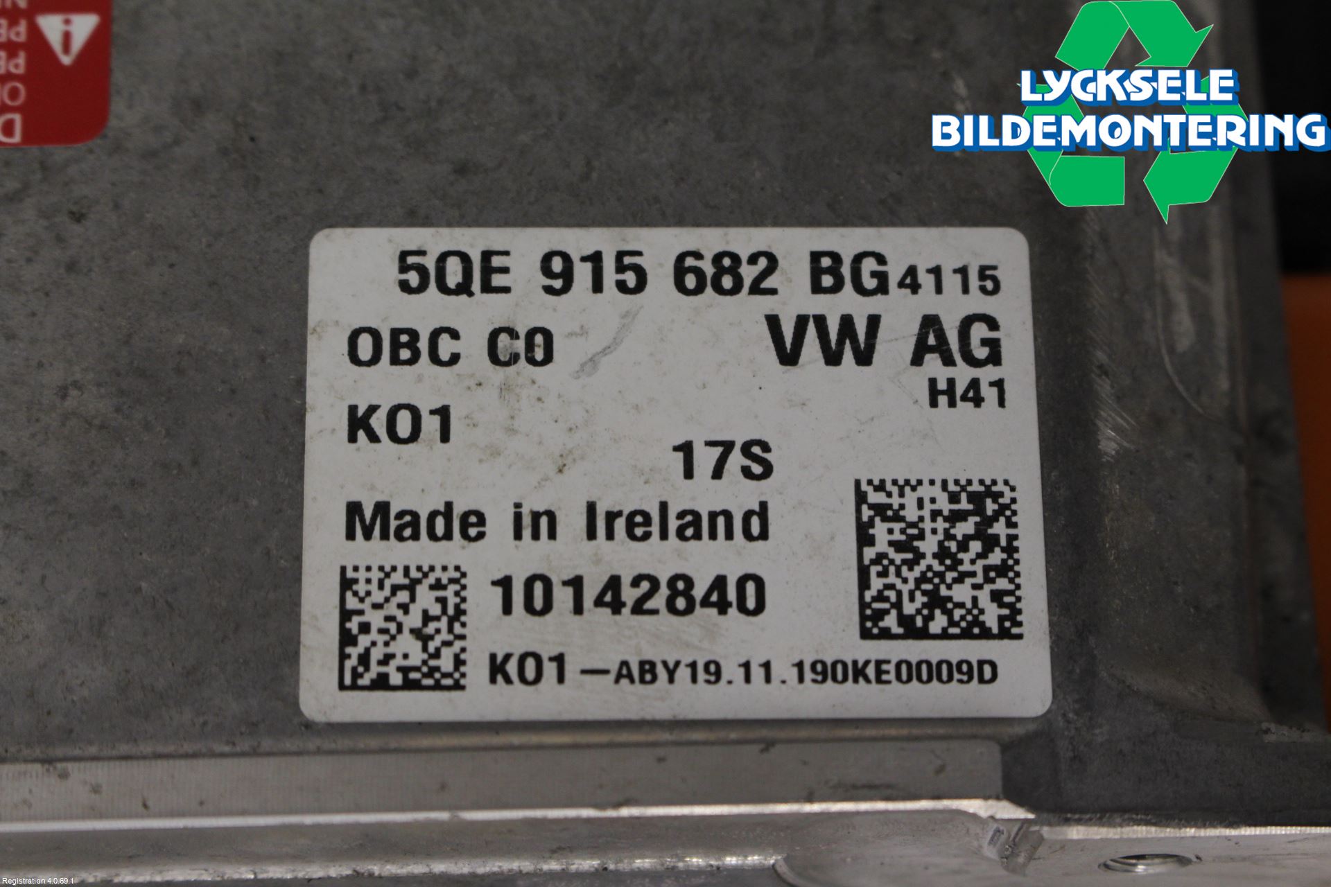 Volkswagen VW GOLF / E-GOLF VII 13-20 Batteriladdare Högspänning