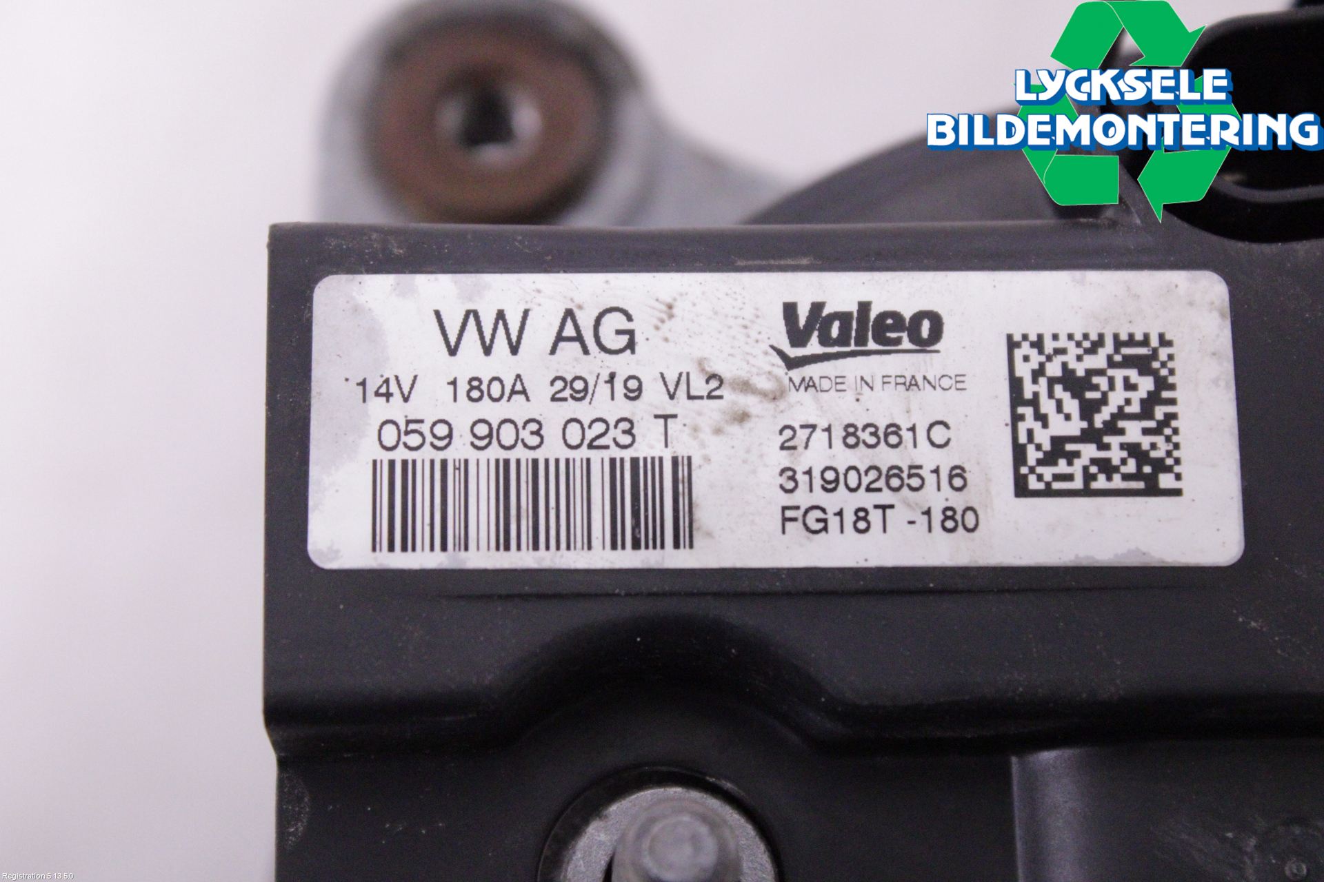 Volkswagen VW AMAROK 2H 10-22 Generator
