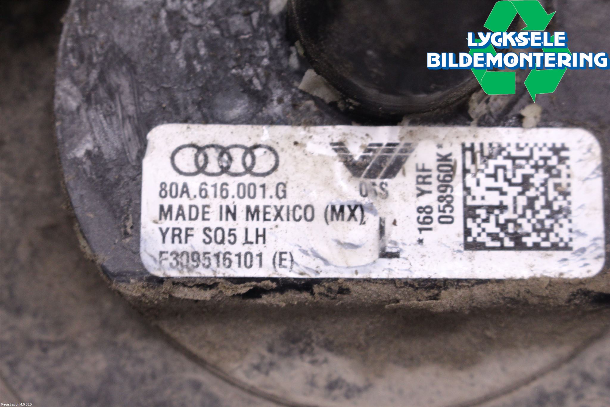 Audi Q5/SQ5 17- Nivå-Luftfjädring Bälg