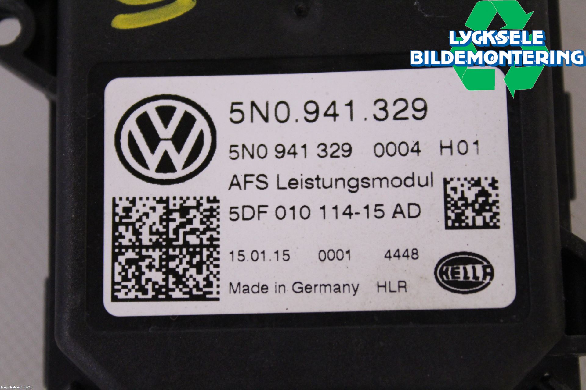 Volkswagen VW TIGUAN 07-16 Styrenhet Strålkastare