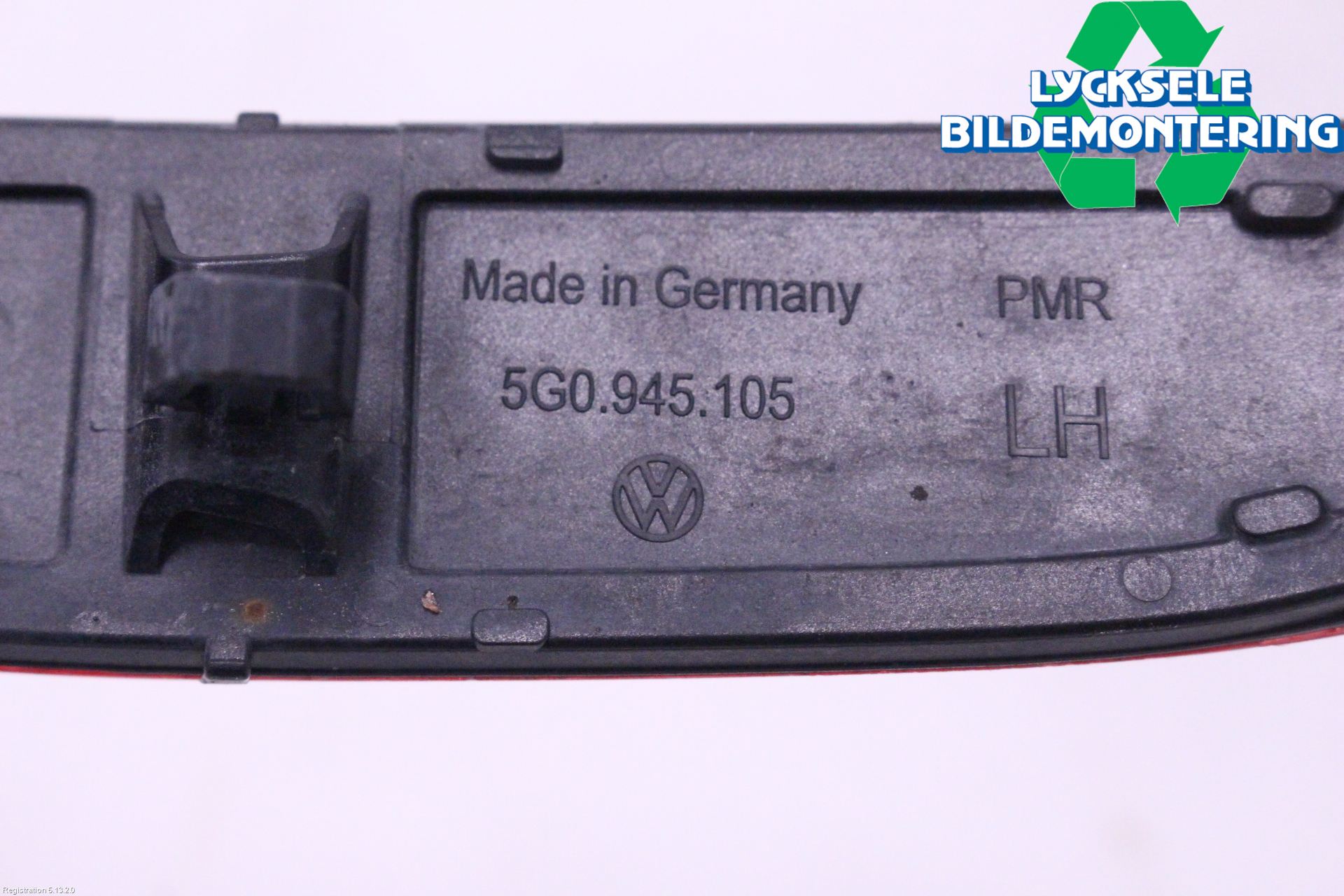Volkswagen VW GOLF / E-GOLF VII 13-20 Dimljus/Reflex Bak