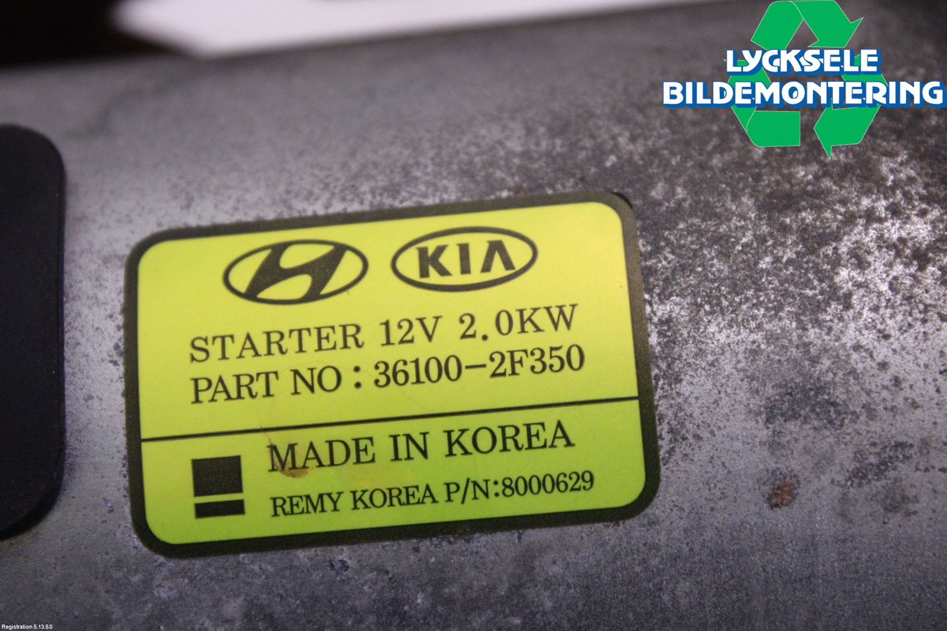 Kia SORENTO 15-20 Startmotor Diesel