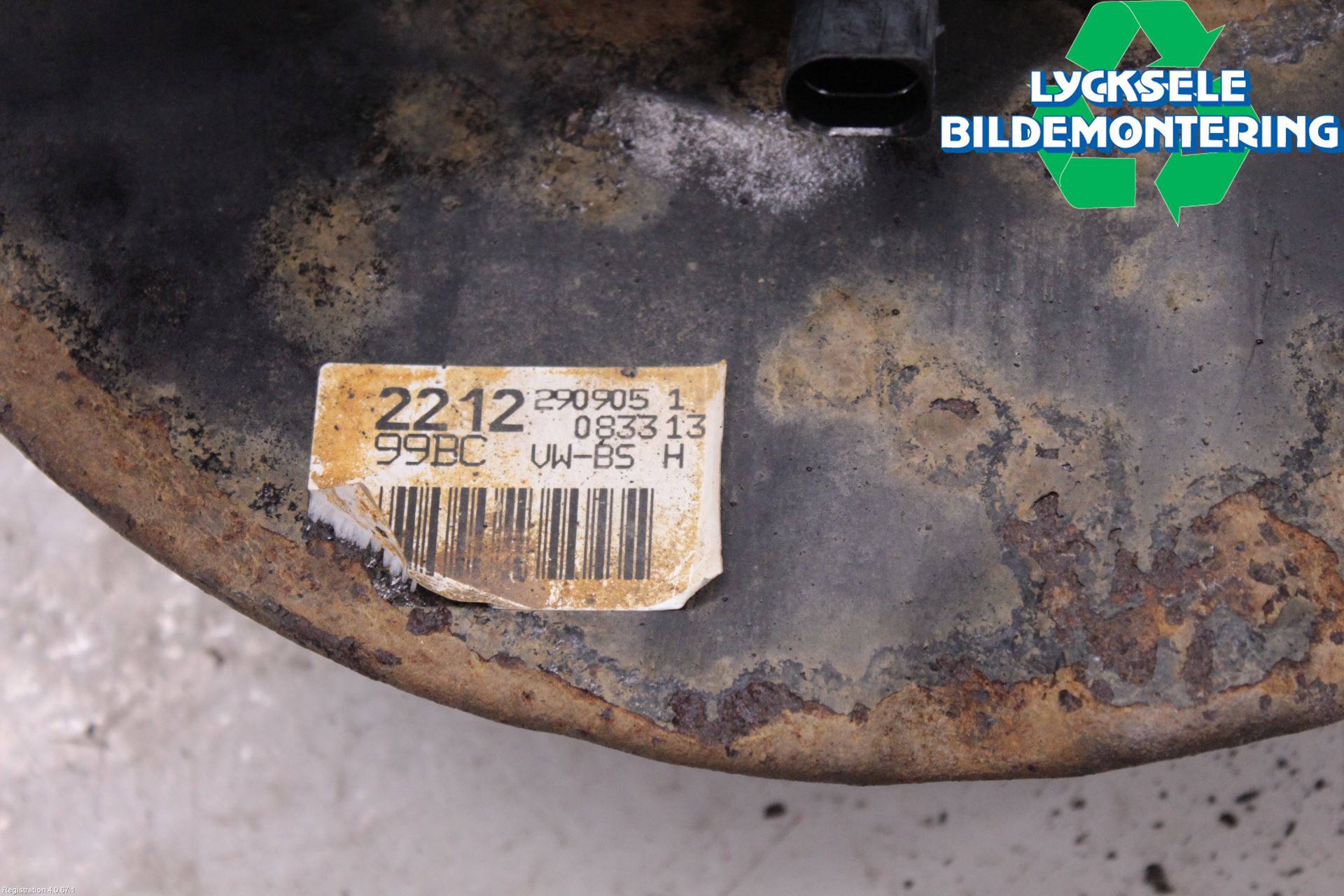 Volkswagen VW TRANSP/CARAVELLE (T5) 04-15 Styrspindel Lagerhus Vä