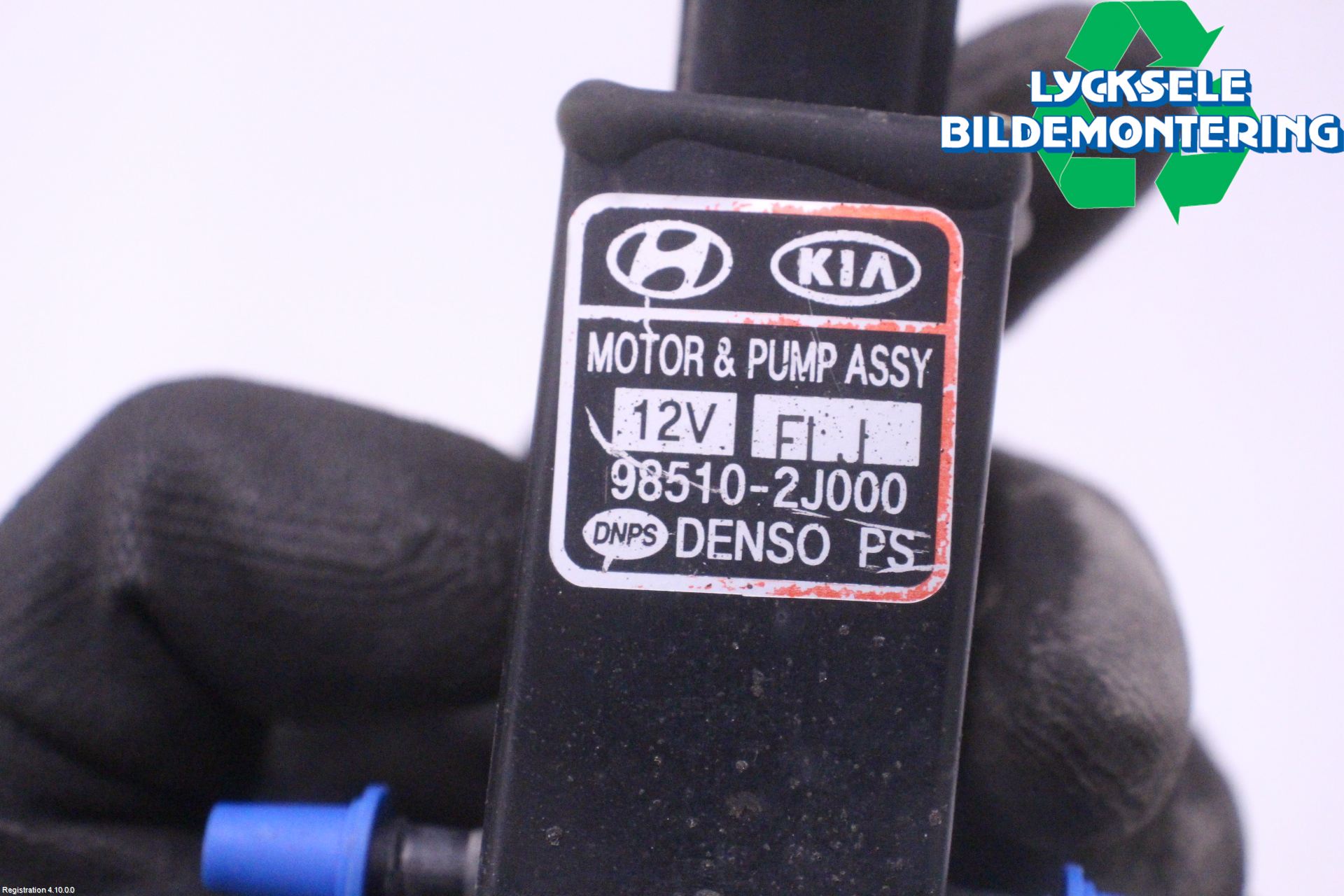 Kia SORENTO 10-14 Spolarpump Vindruta