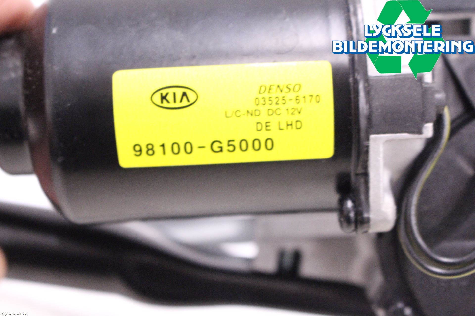 Kia NIRO (DE) 17-22 Torkarmotor Vindruta