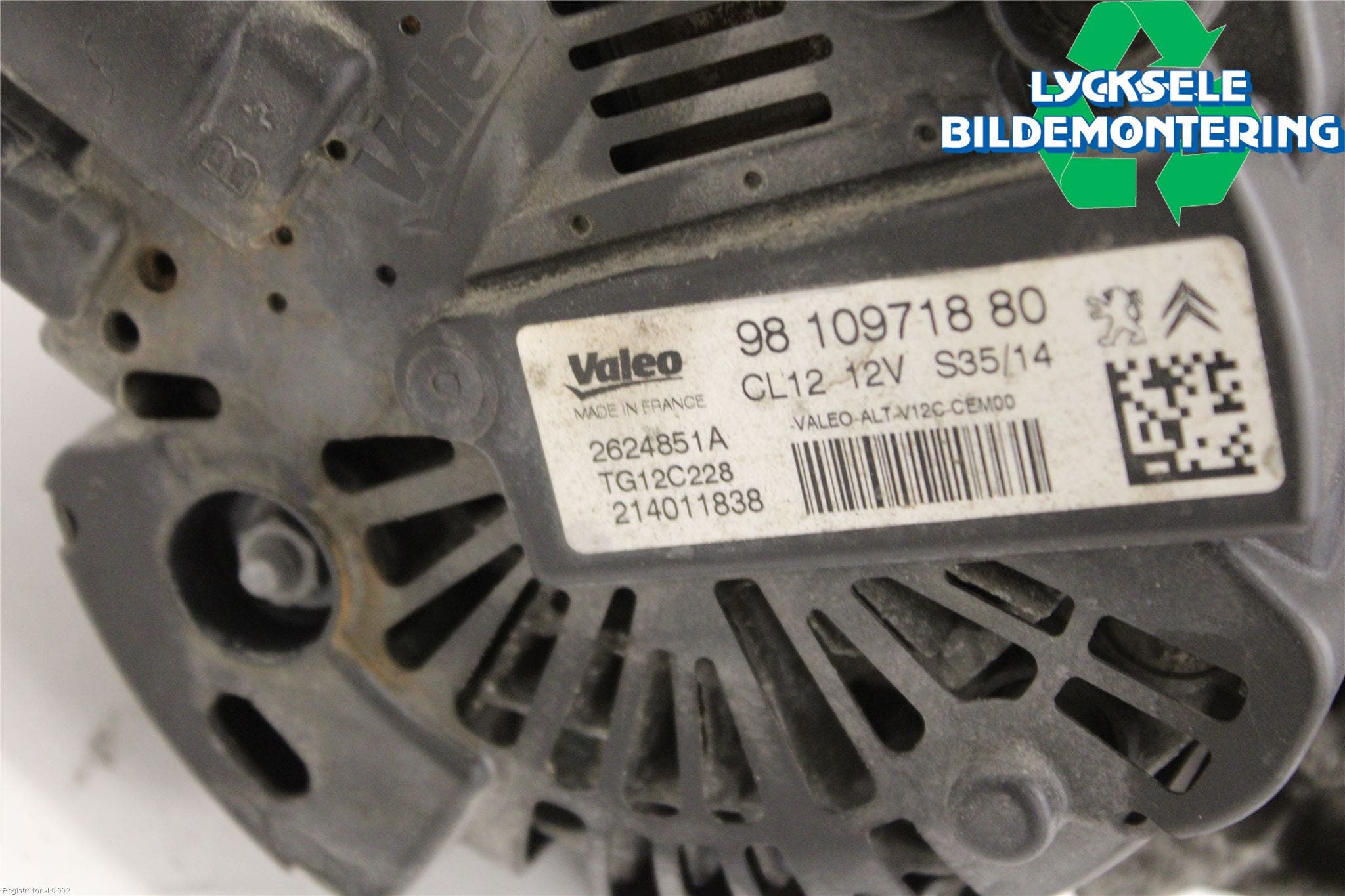 Citroen C4 CACTUS 14-20 Generator