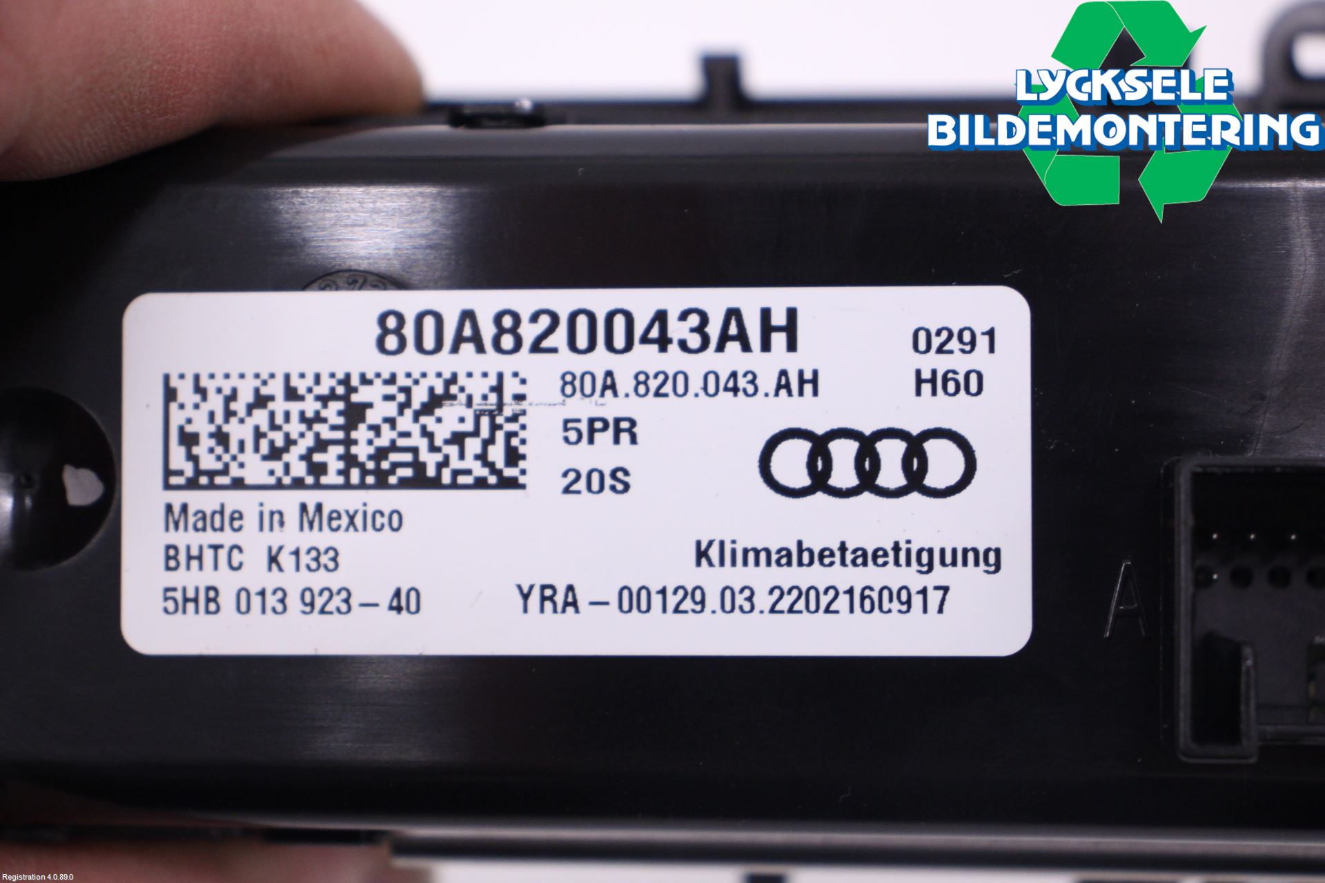 Audi Q5/SQ5 17- Ac Styrenhet Ac Manöveren