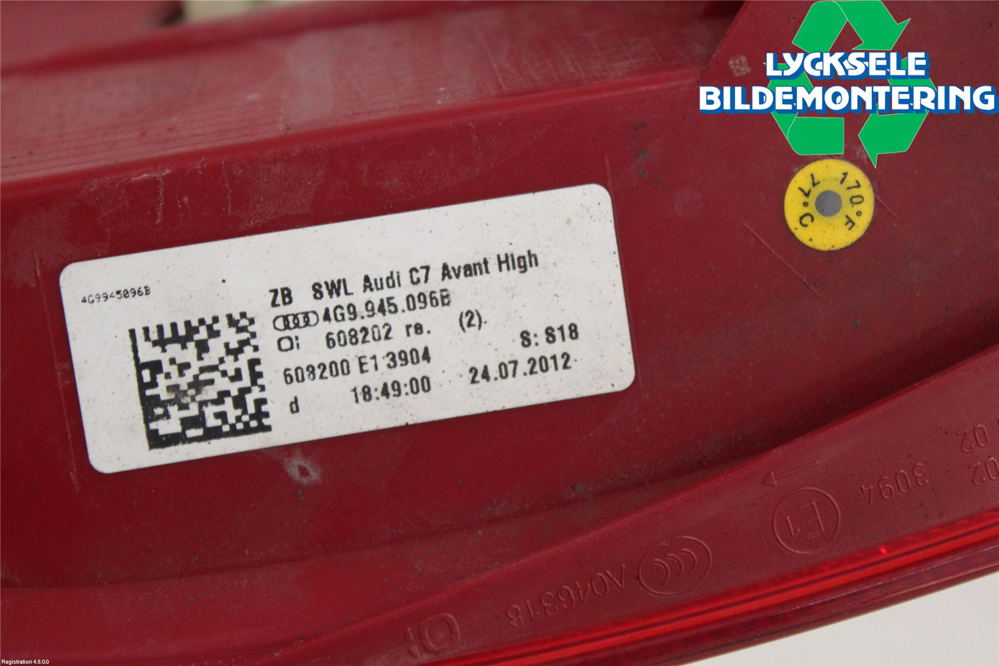 Audi A6 ALLROAD 12-18 Bakljus Höger