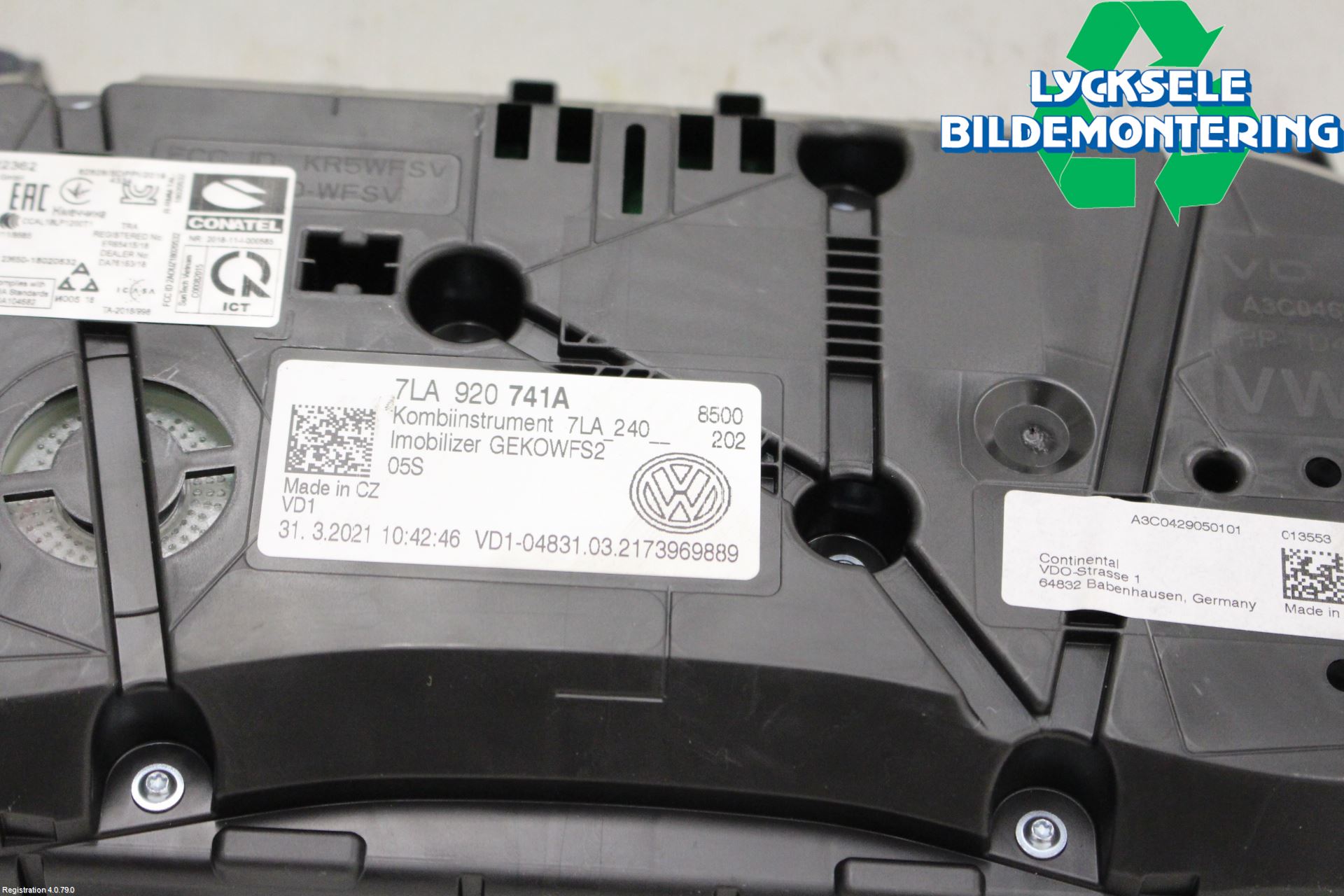 Volkswagen VW TRANSP/CARAVELLE (T6) 16-22 Instrument Komb