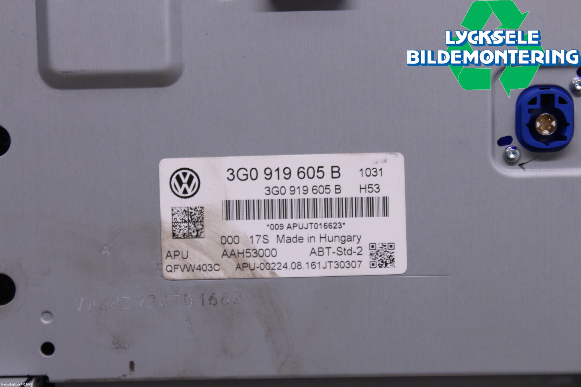 Volkswagen VW GOLF / E-GOLF VII 13-20 Cd Radio - Multimediapanel