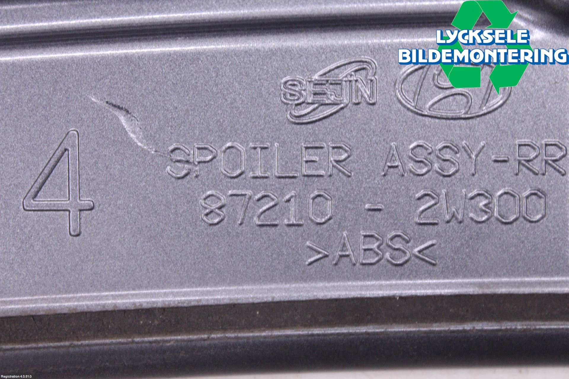 Hyundai SANTA FE 13-18 Spoiler Baklucka