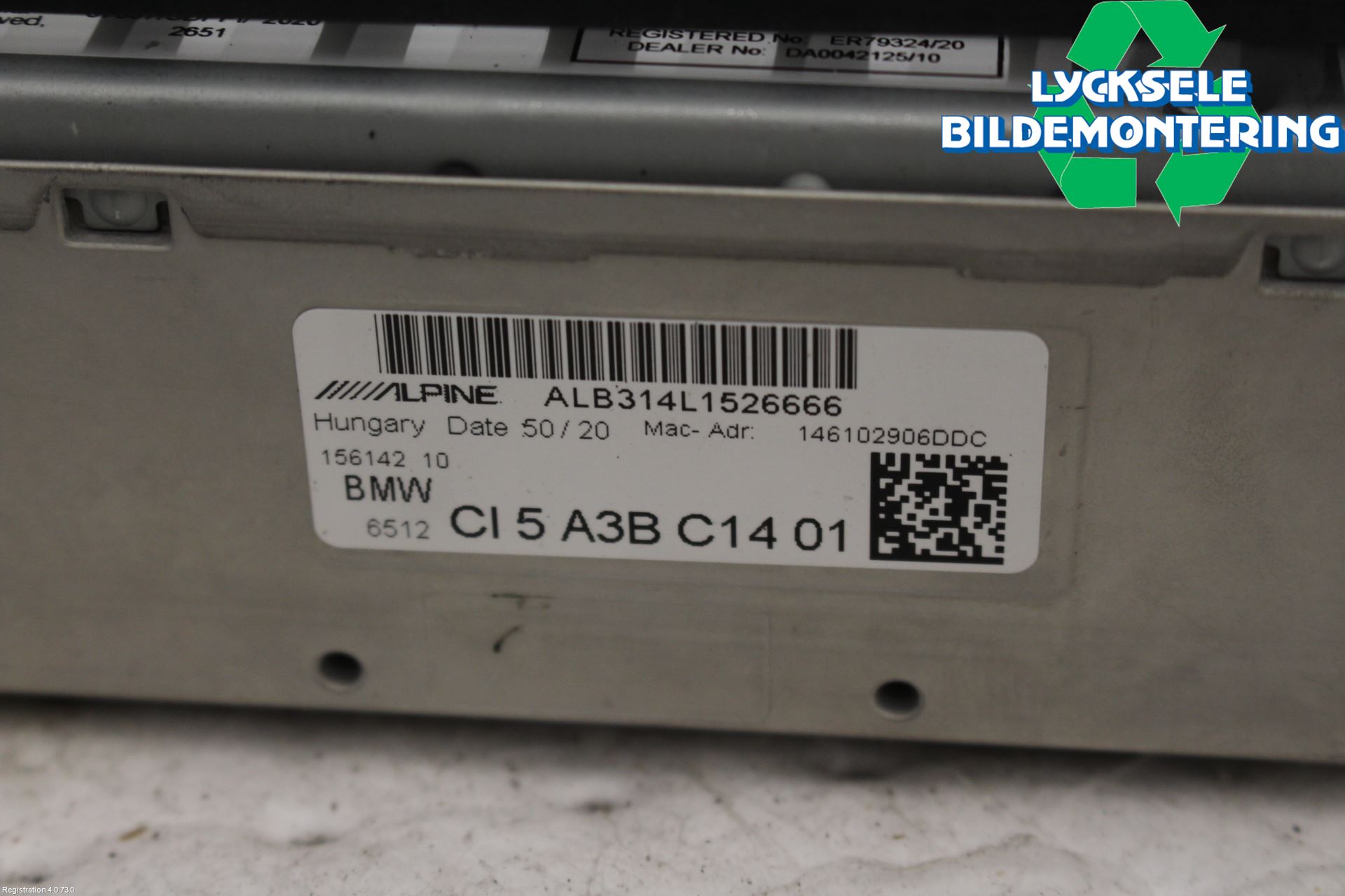 BMW 3 G20/G21/G80/G81 19- Styrenhet Övrigt