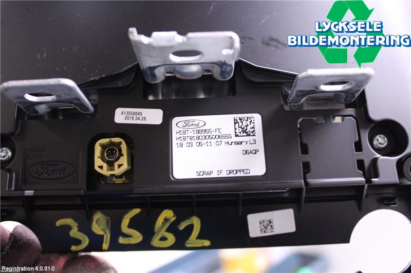 Ford ECOSPORT 17- Bildskärm