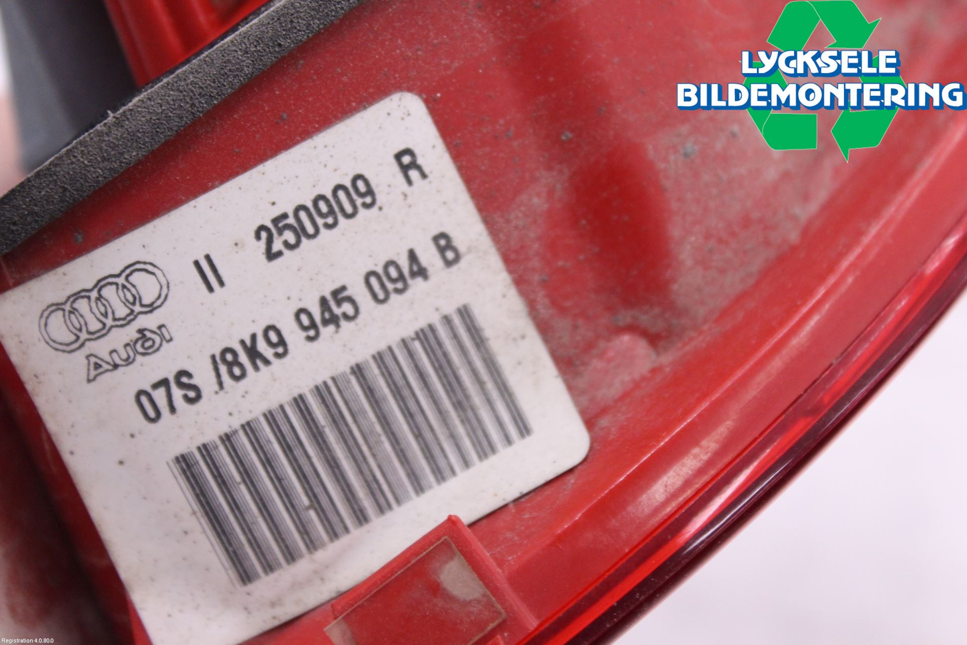 Audi A4 ALLROAD 09-16 Bakljus Lucka Hö