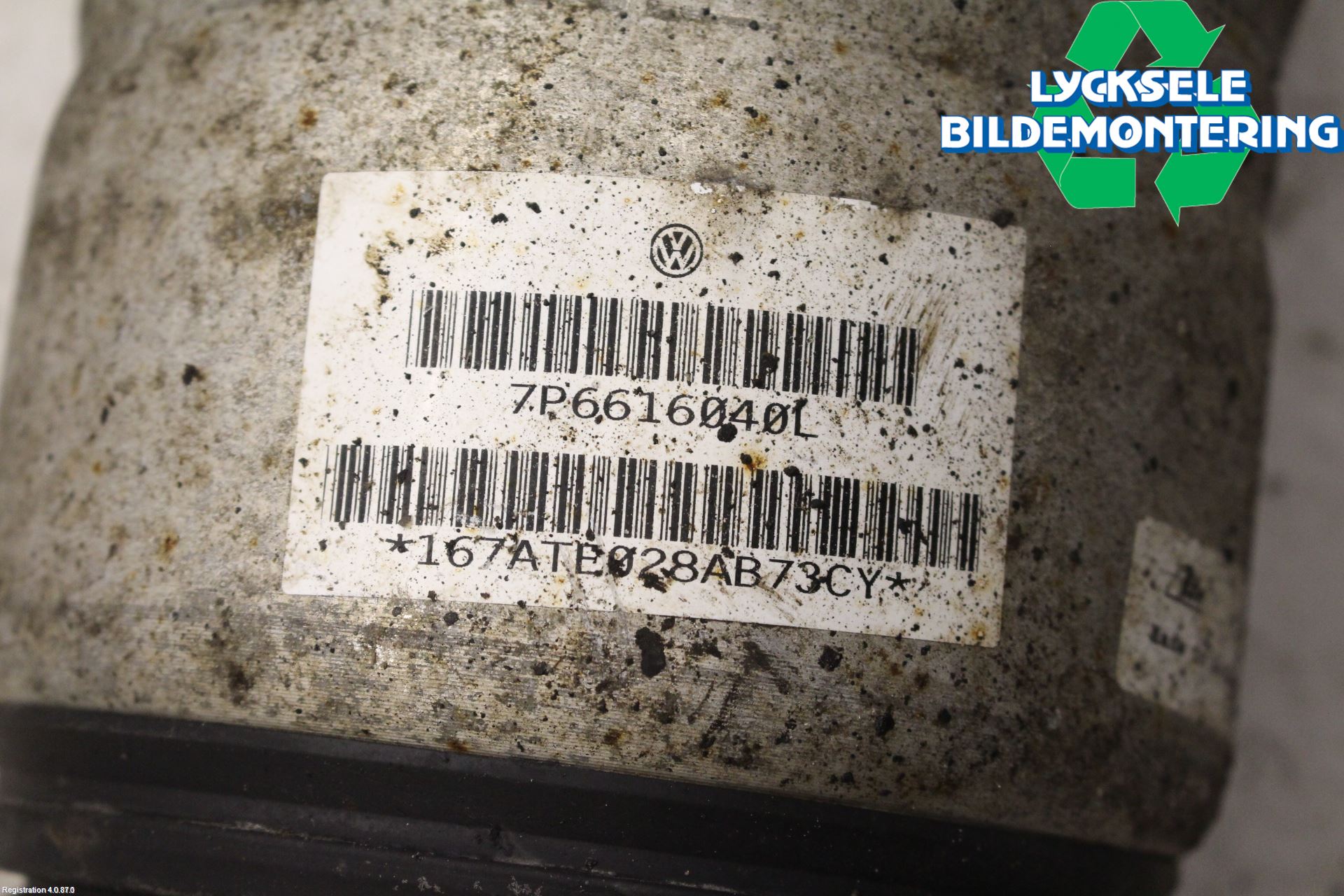 Volkswagen VW TOUAREG 7L 03-10 Nivå-Luftfjädring Bälg