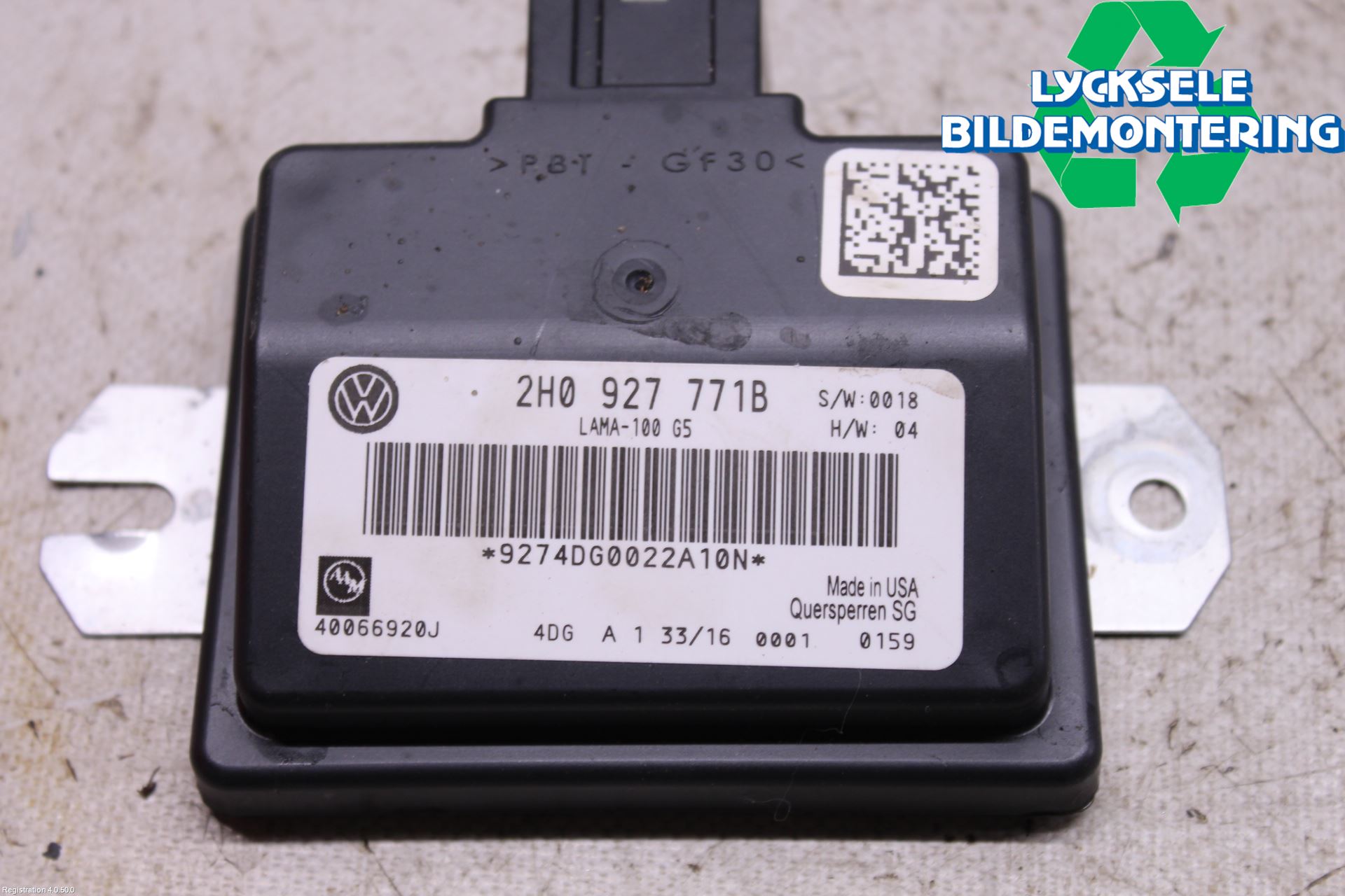 Volkswagen VW AMAROK 2H 10-22 Styrenhet Fyrhjulsdrift