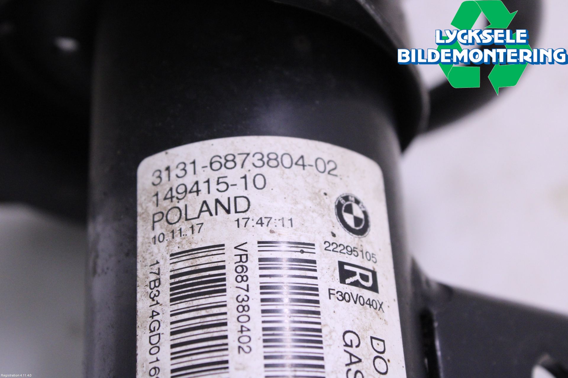 BMW 3 F30/F31/F80 12-19 Fjäderben Fram Höger