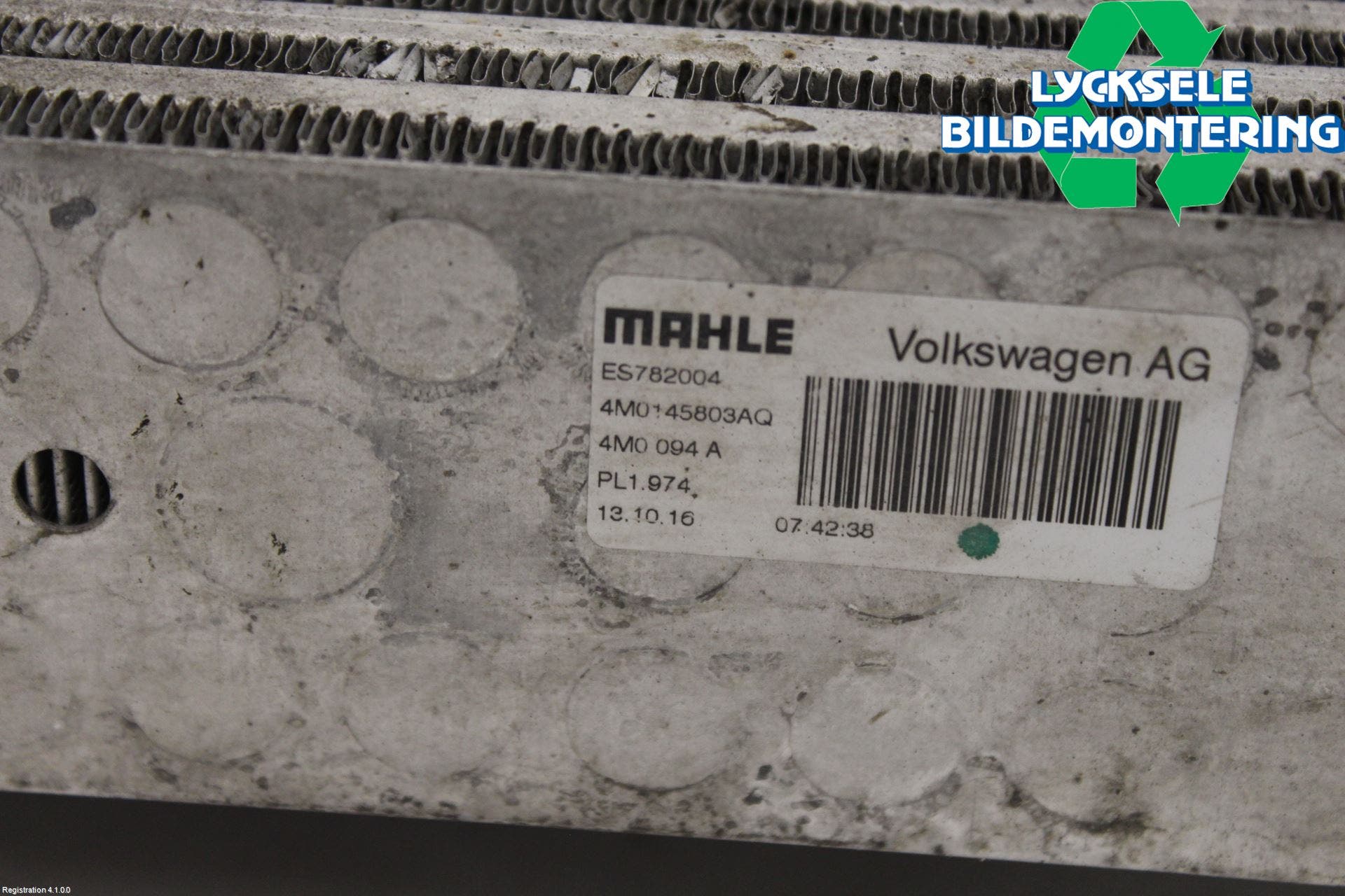 Audi Q7/SQ7 Laddluft-Intercooler Kyl