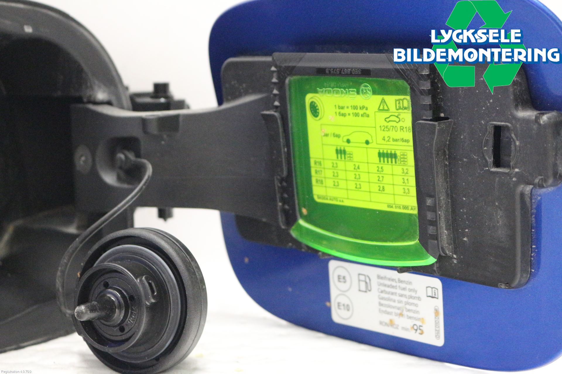 Skoda SCALA 19- Tanklucka