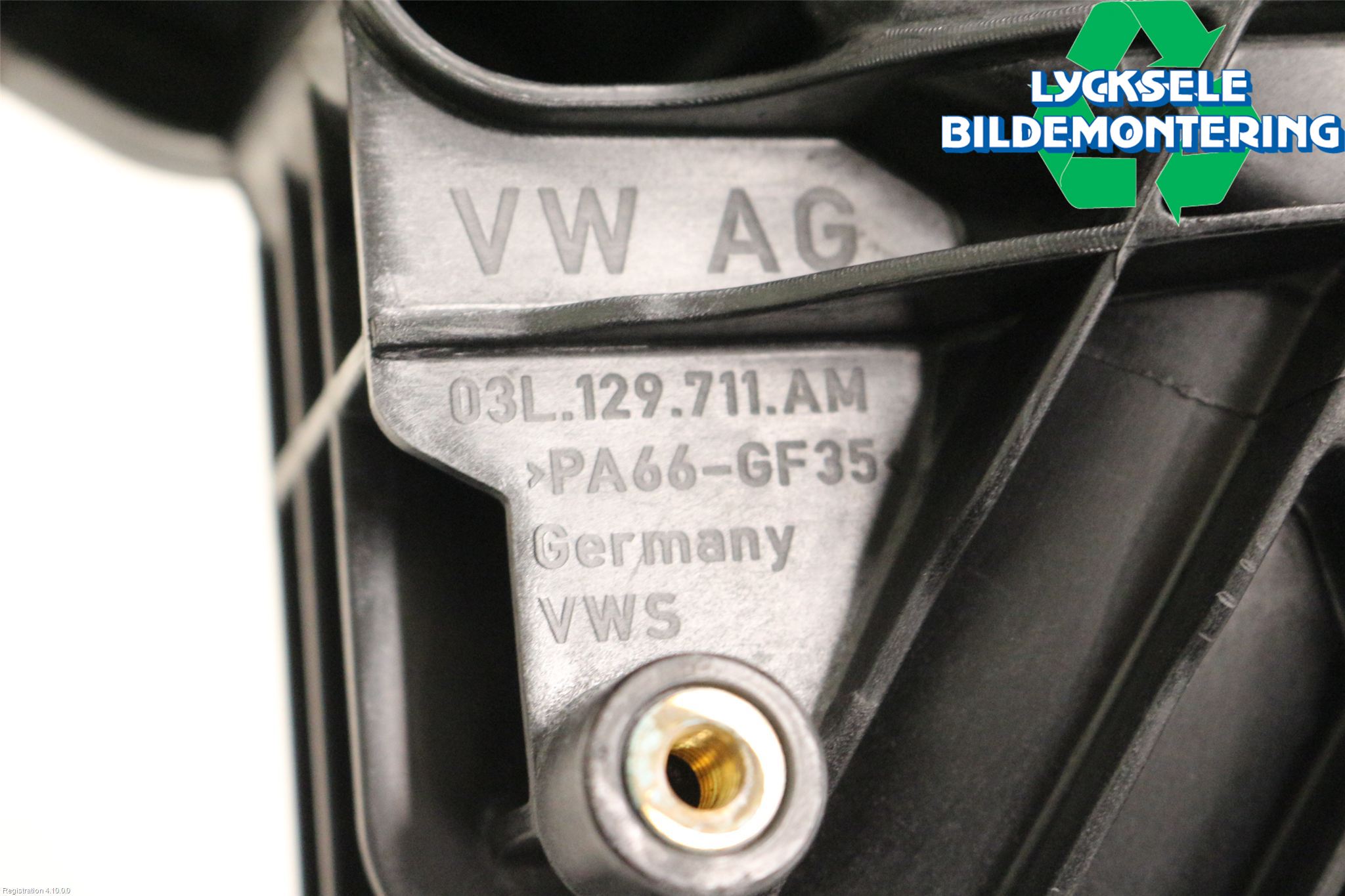 Volkswagen VW CADDY 11-15 Grenrör Insug