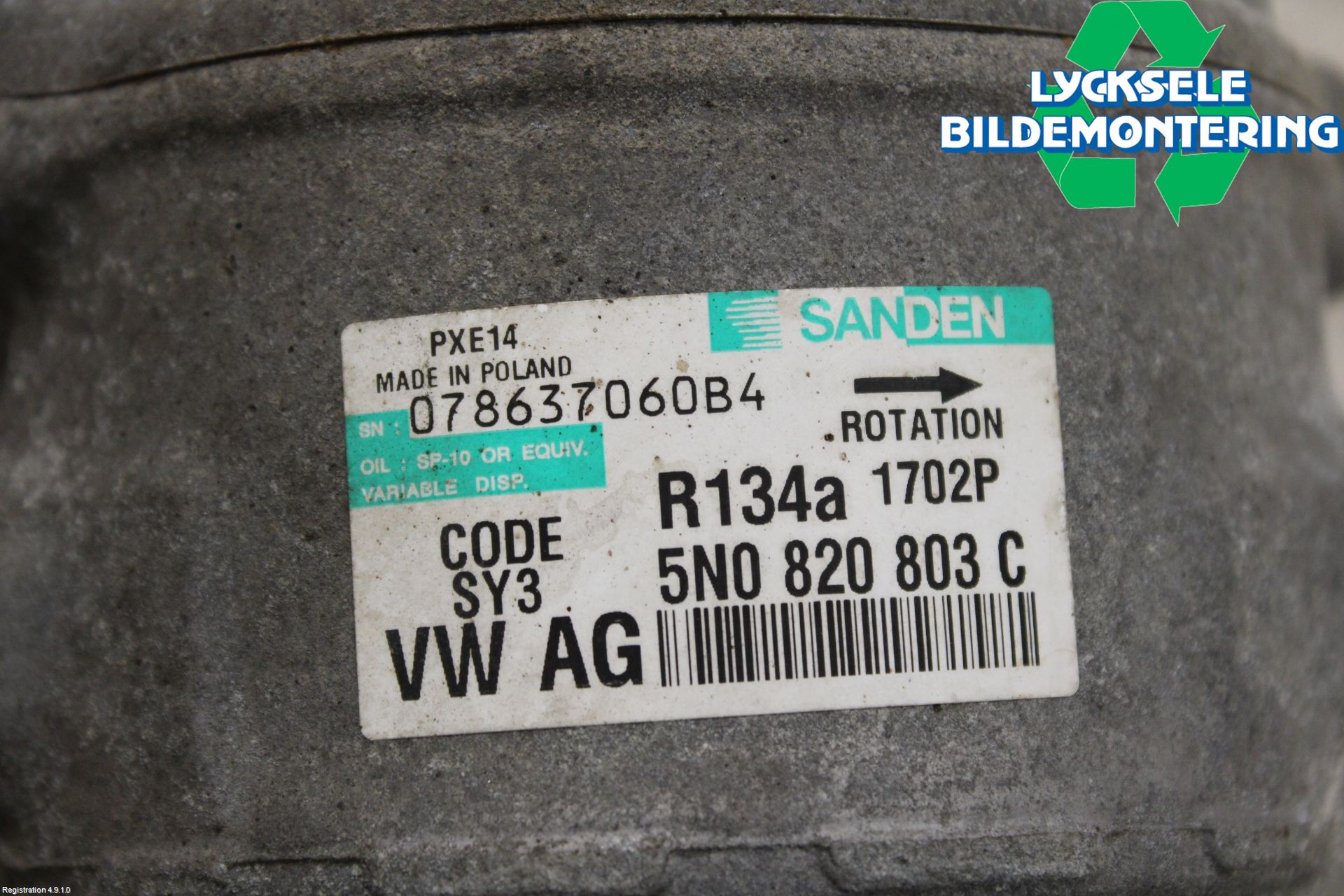 Volkswagen VW PASSAT 05-11 Ac Kompressor