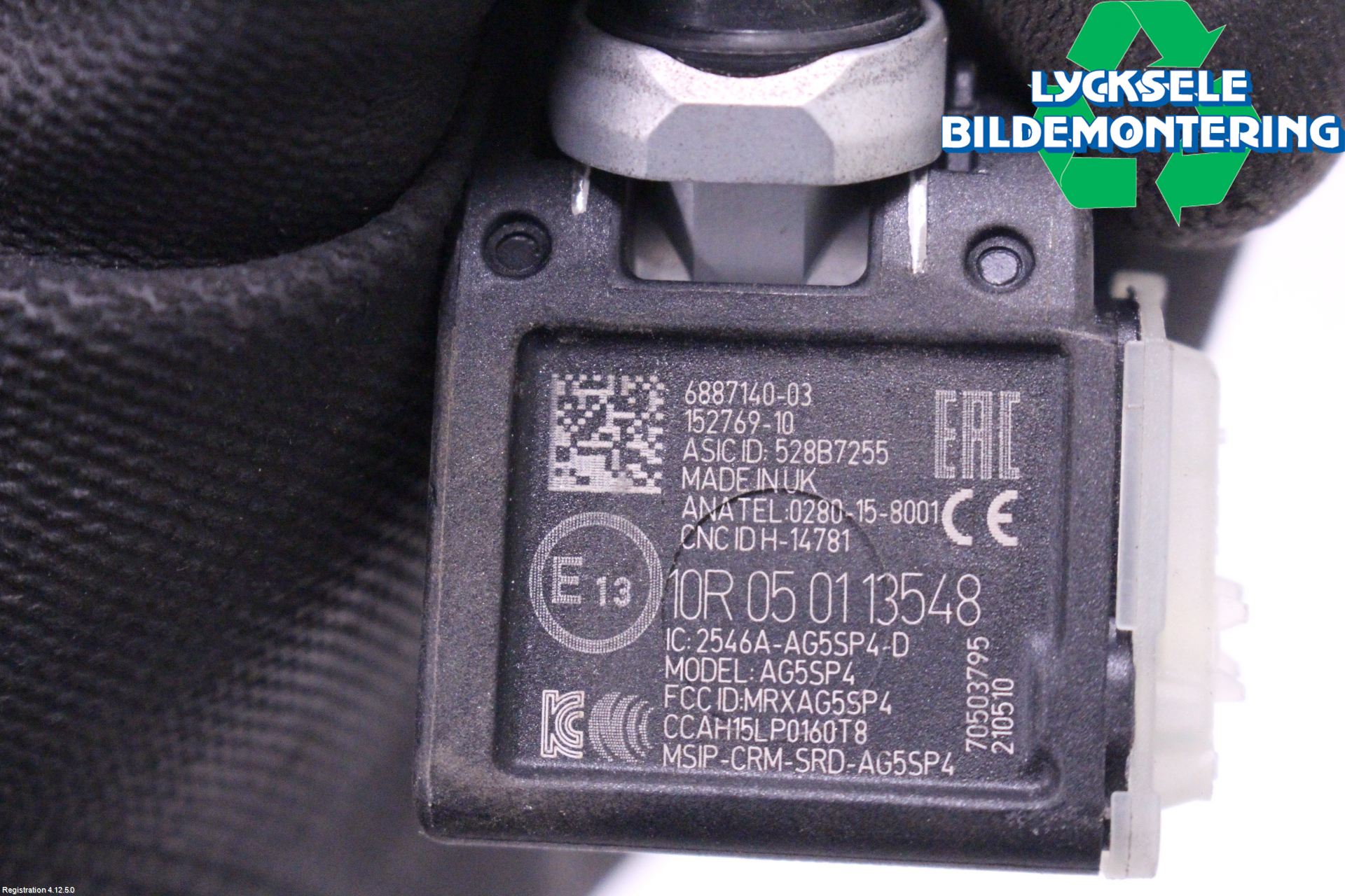 BMW 5 G30/G31/F90 17-23 Givare Däcktryck