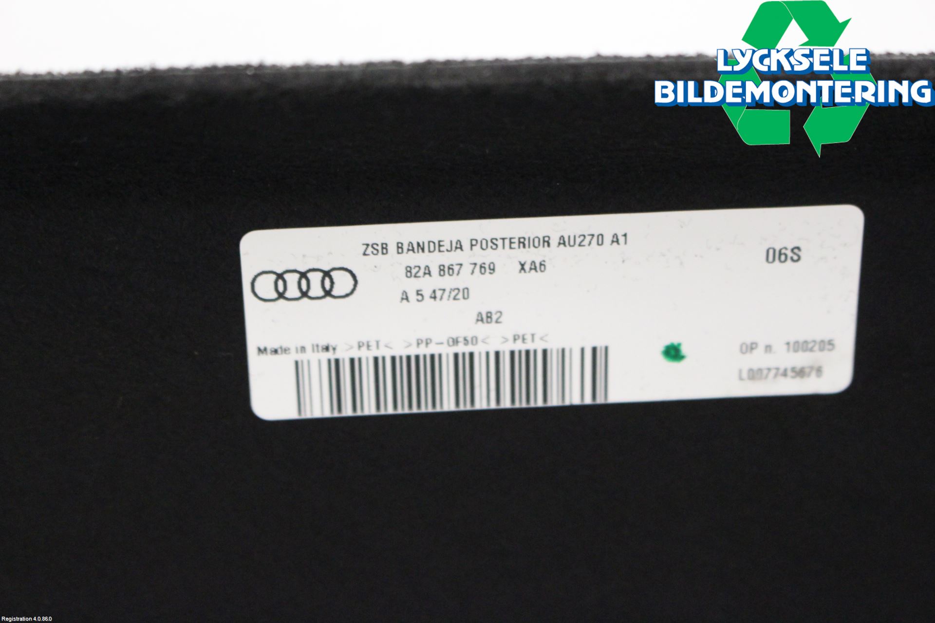 Audi A1 19- Hatthylla