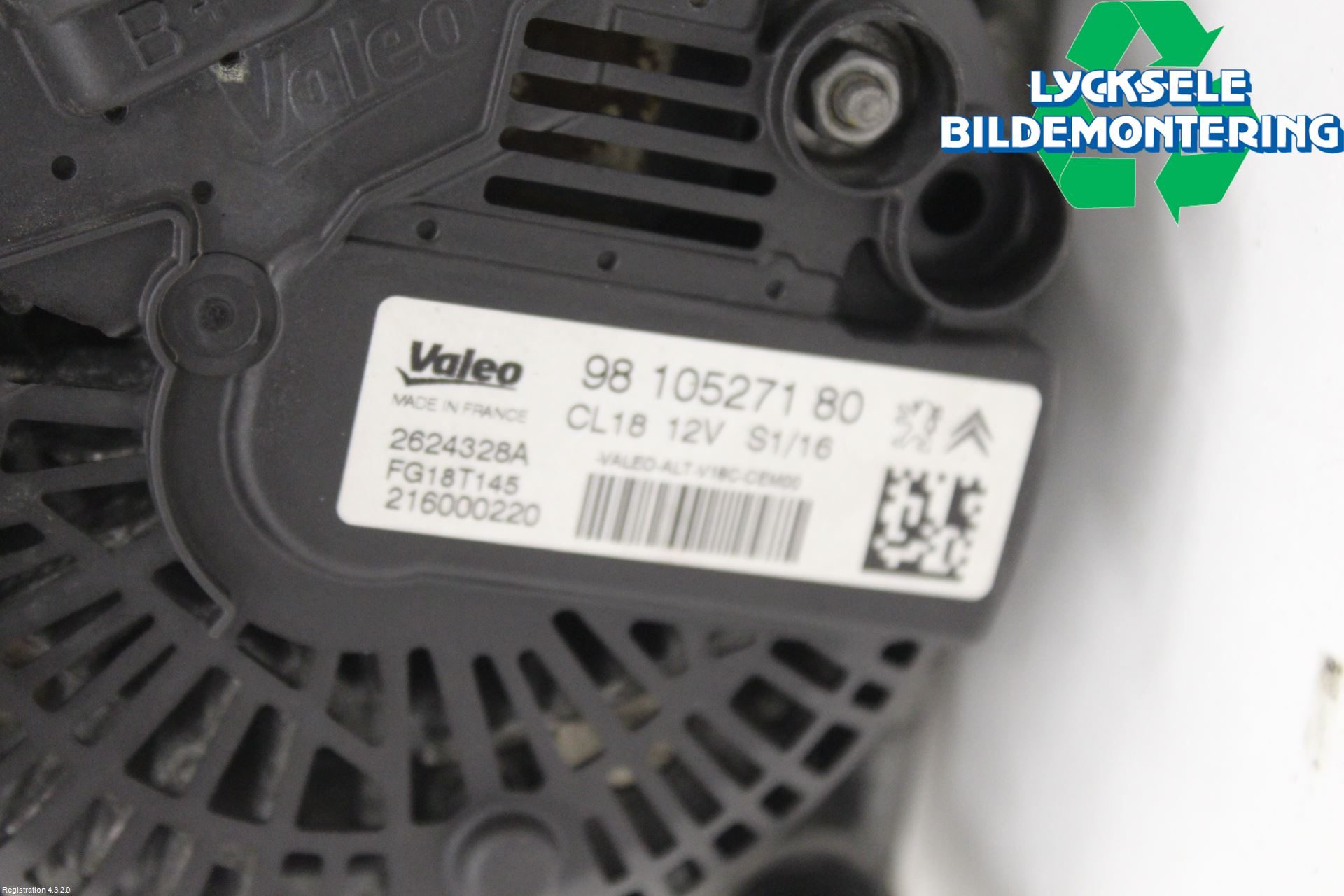 Peugeot PARTNER 16-18 Generator