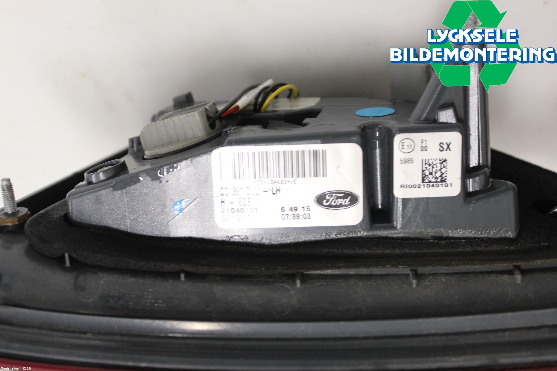 Ford FUSION Bakljus Lucka Vä
