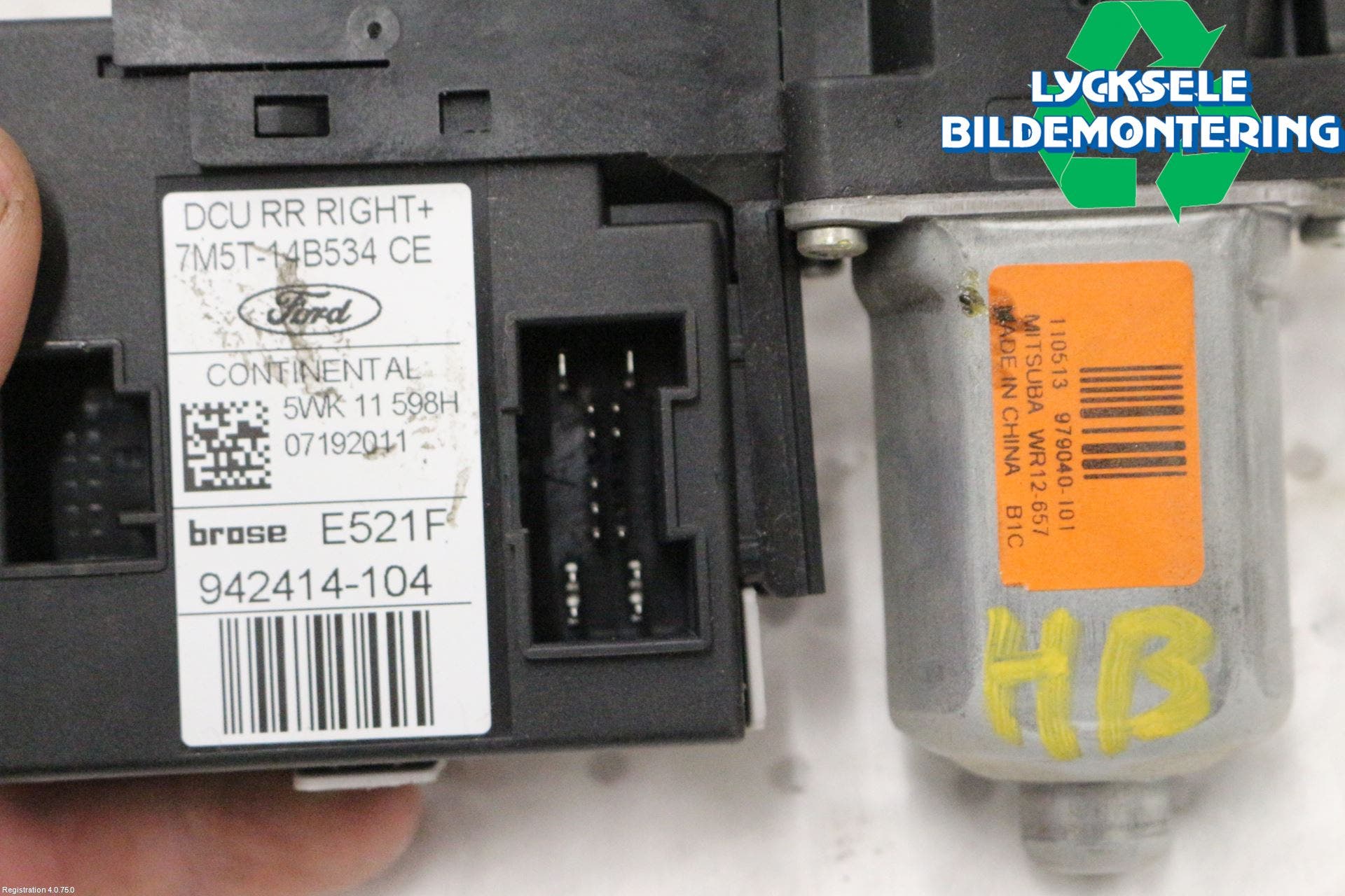 Ford KUGA 08-12 Fönsterhissmotor